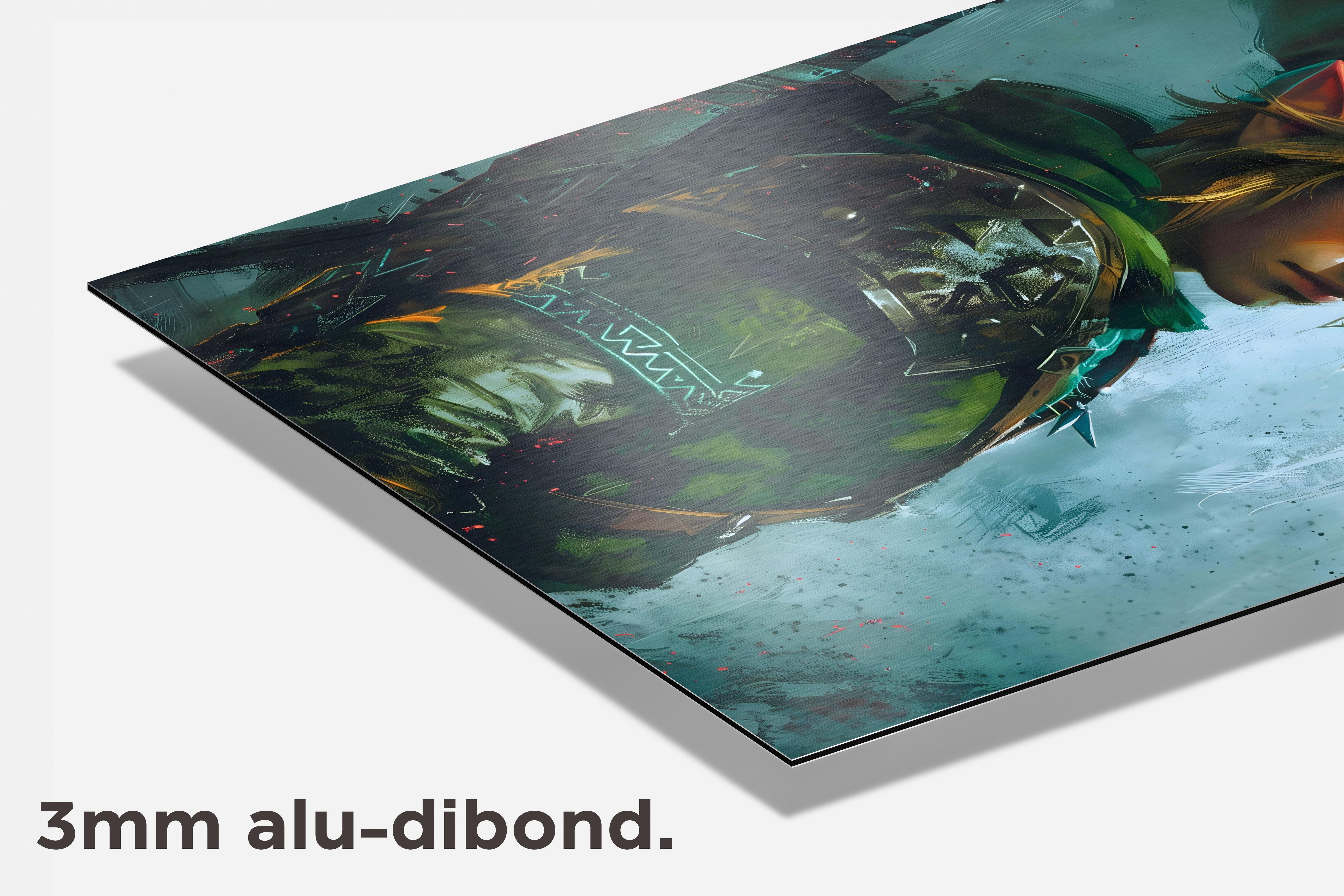 Link The Legend of Zelda dibond detail