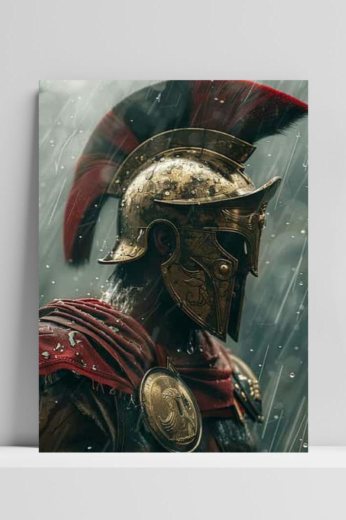 Spartanen 300 op 3mm aluminium dibond