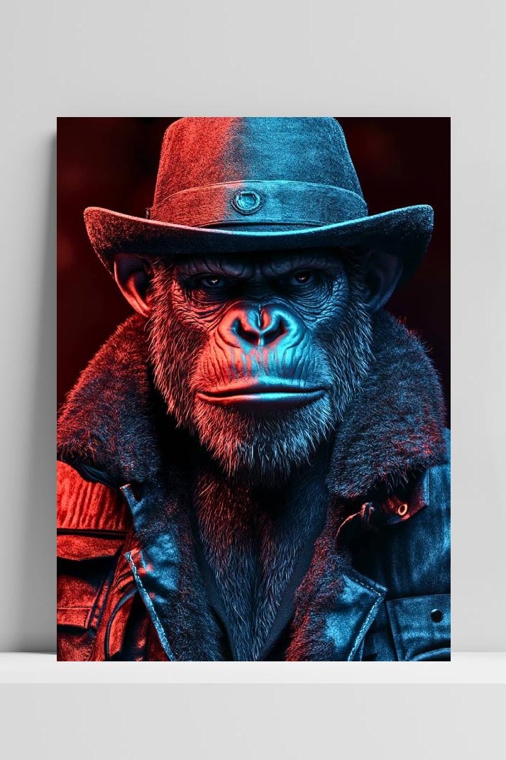 Aap Mode op 3mm aluminium dibond