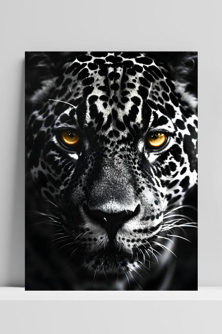 Jaguar Close-Up op 3mm aluminium dibond