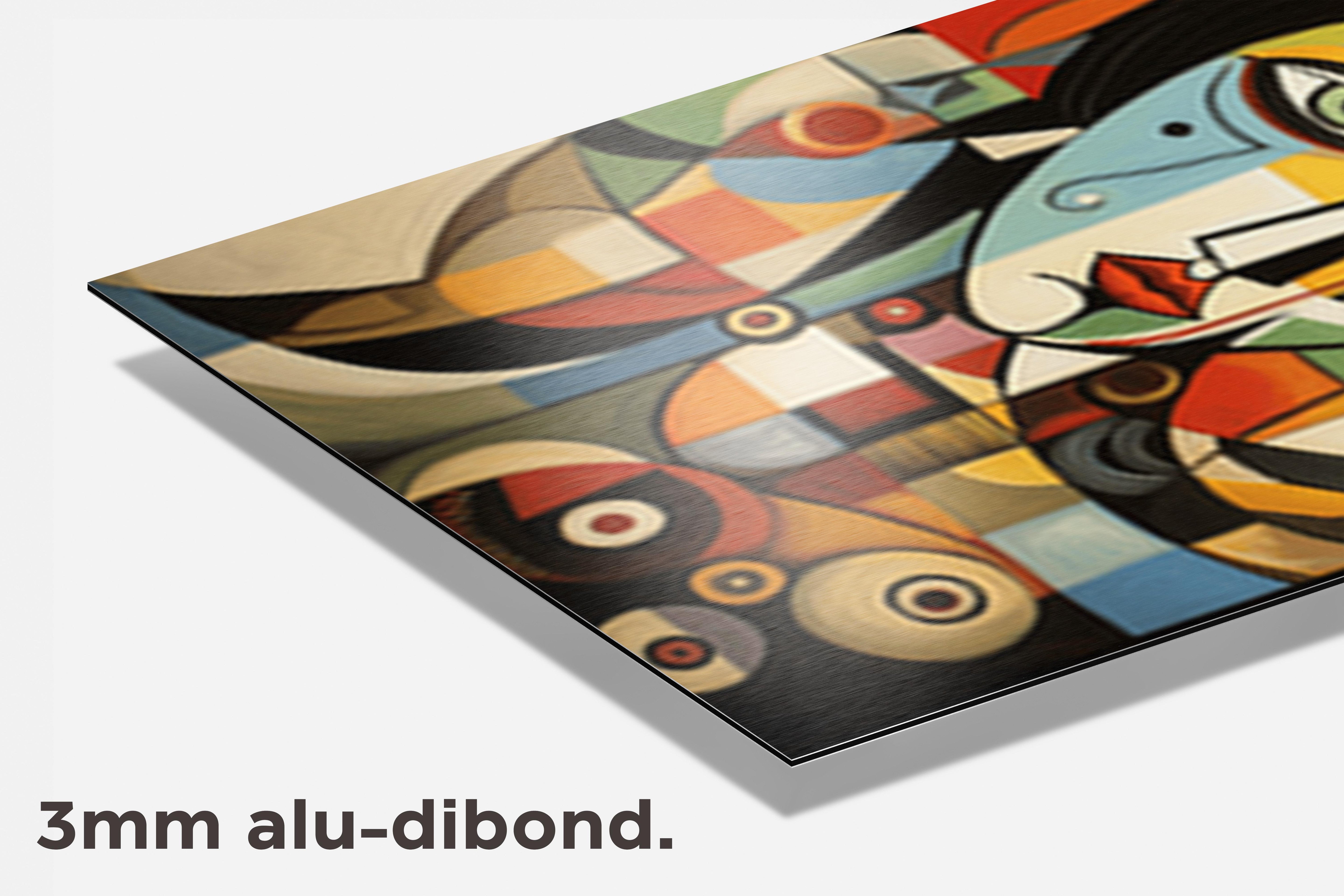 Picasso Meets Mondriaan dibond detail