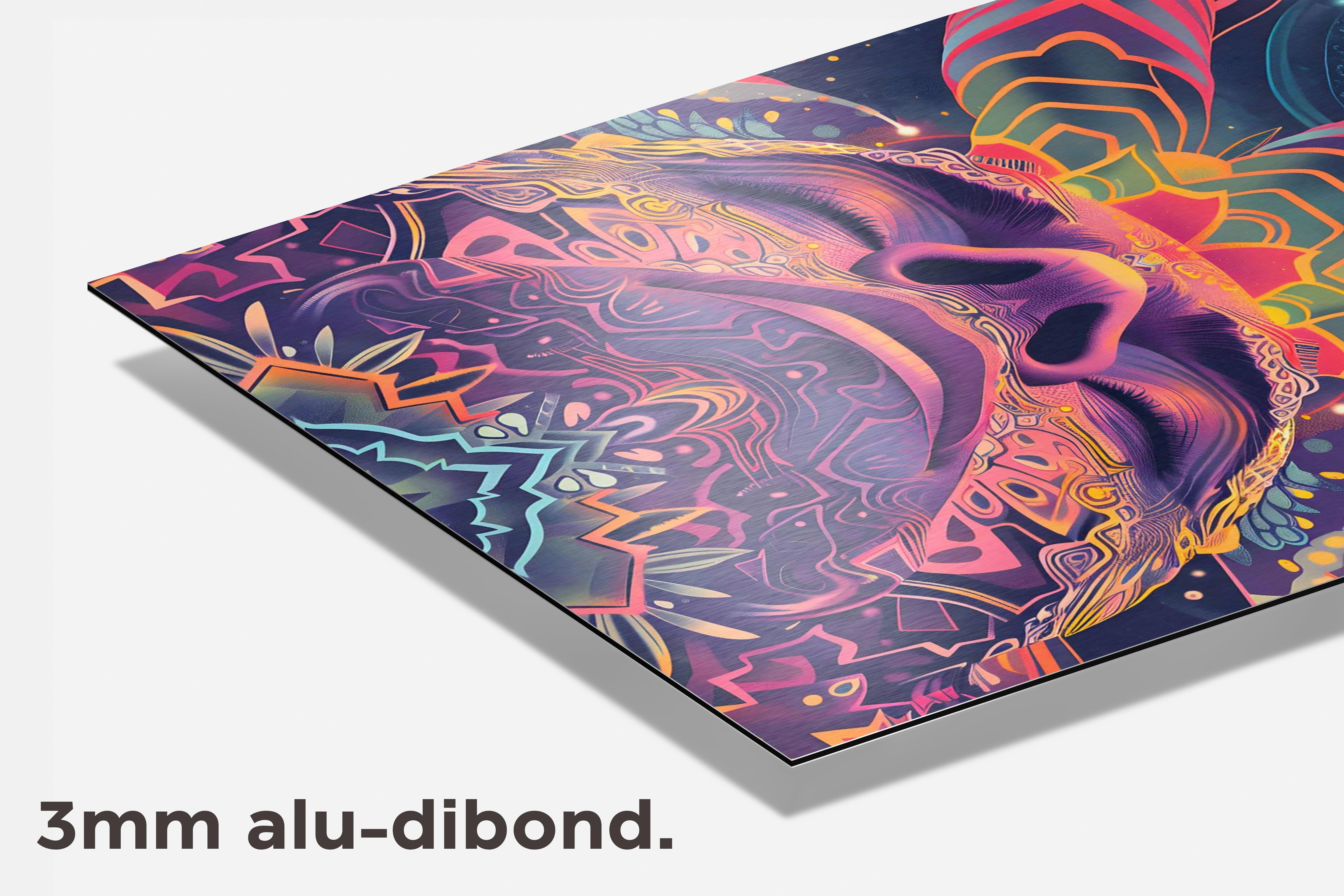 Meditatie dibond detail