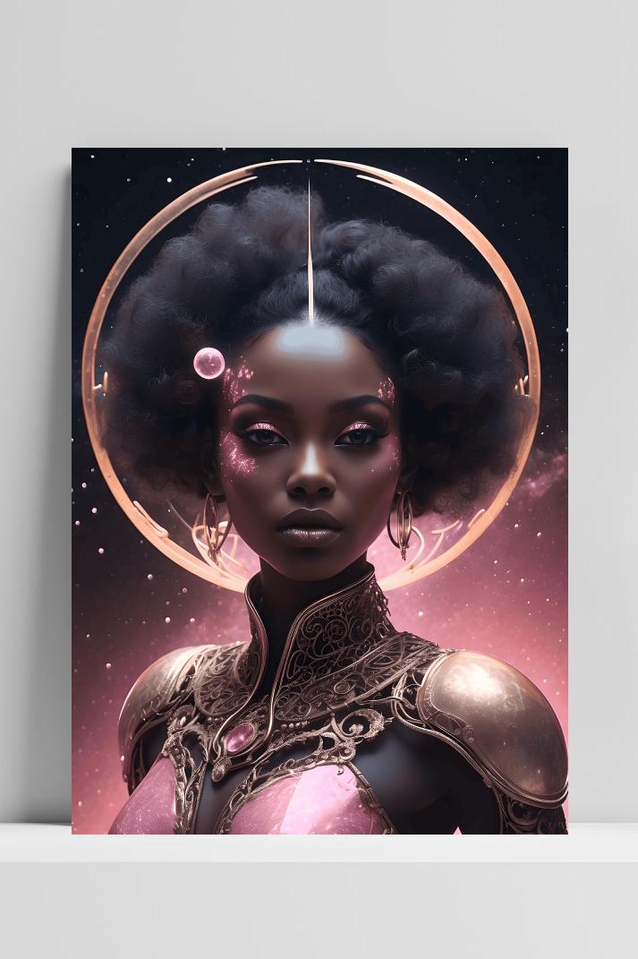 Stellair Meisje op 3mm aluminium dibond