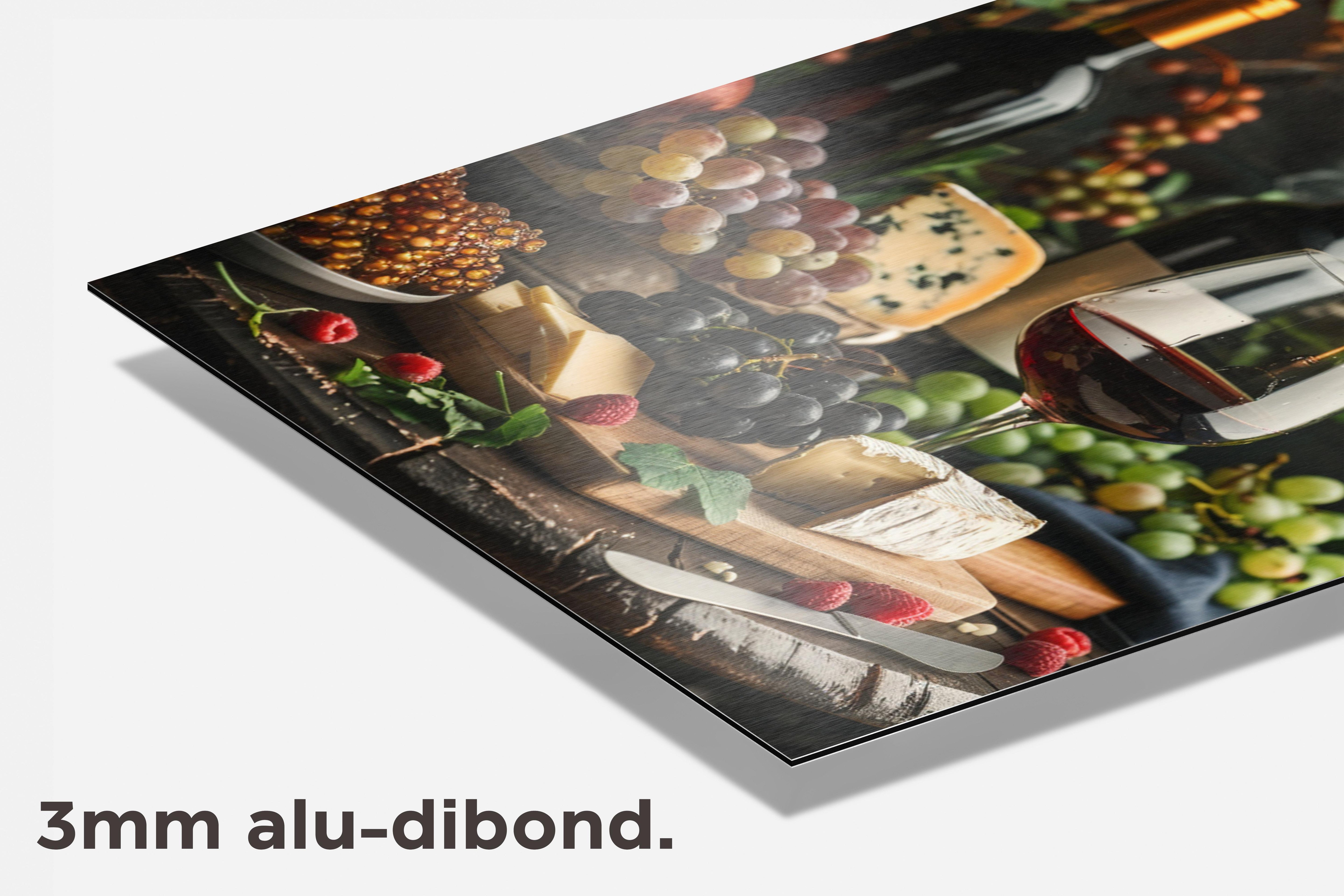 Wijn Gourmet dibond detail