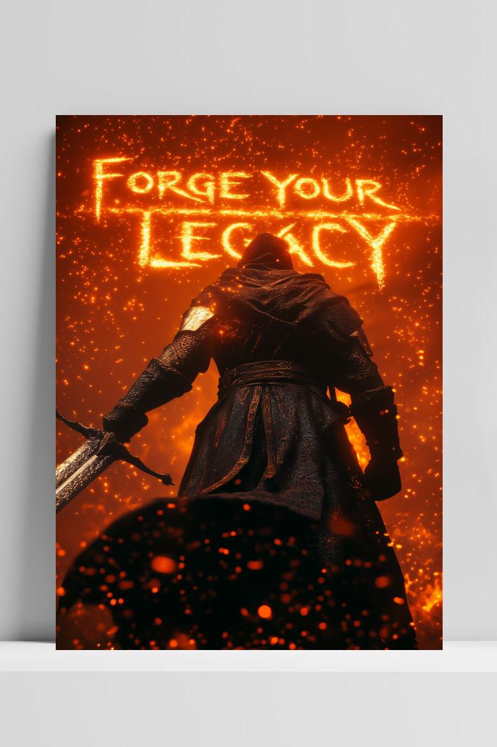 Forge Your Legacy op 3mm aluminium dibond