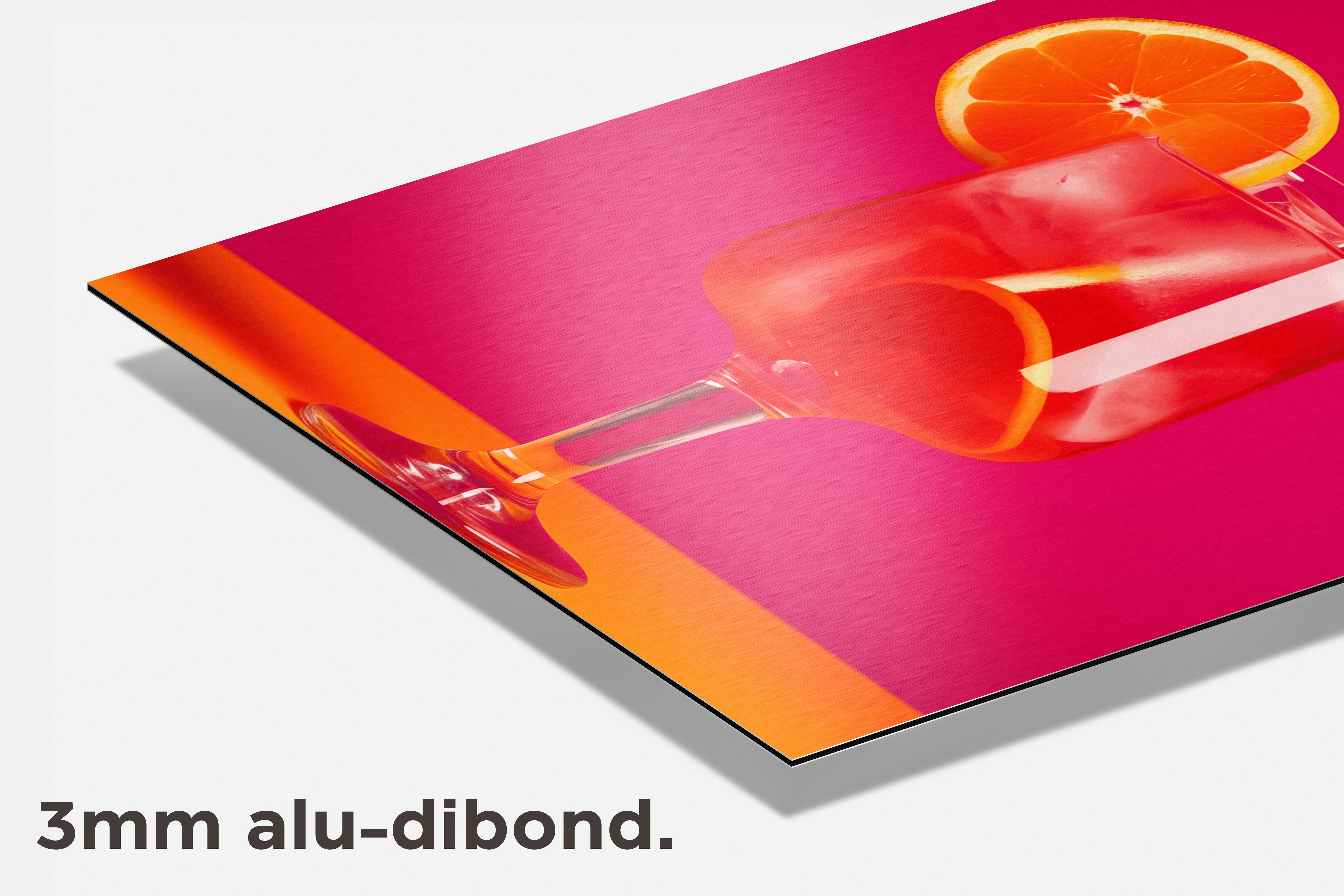 Grapefruit Cocktail dibond detail