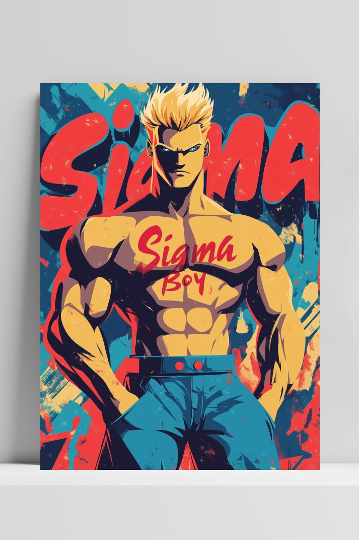 Sigma Boy op 3mm aluminium dibond