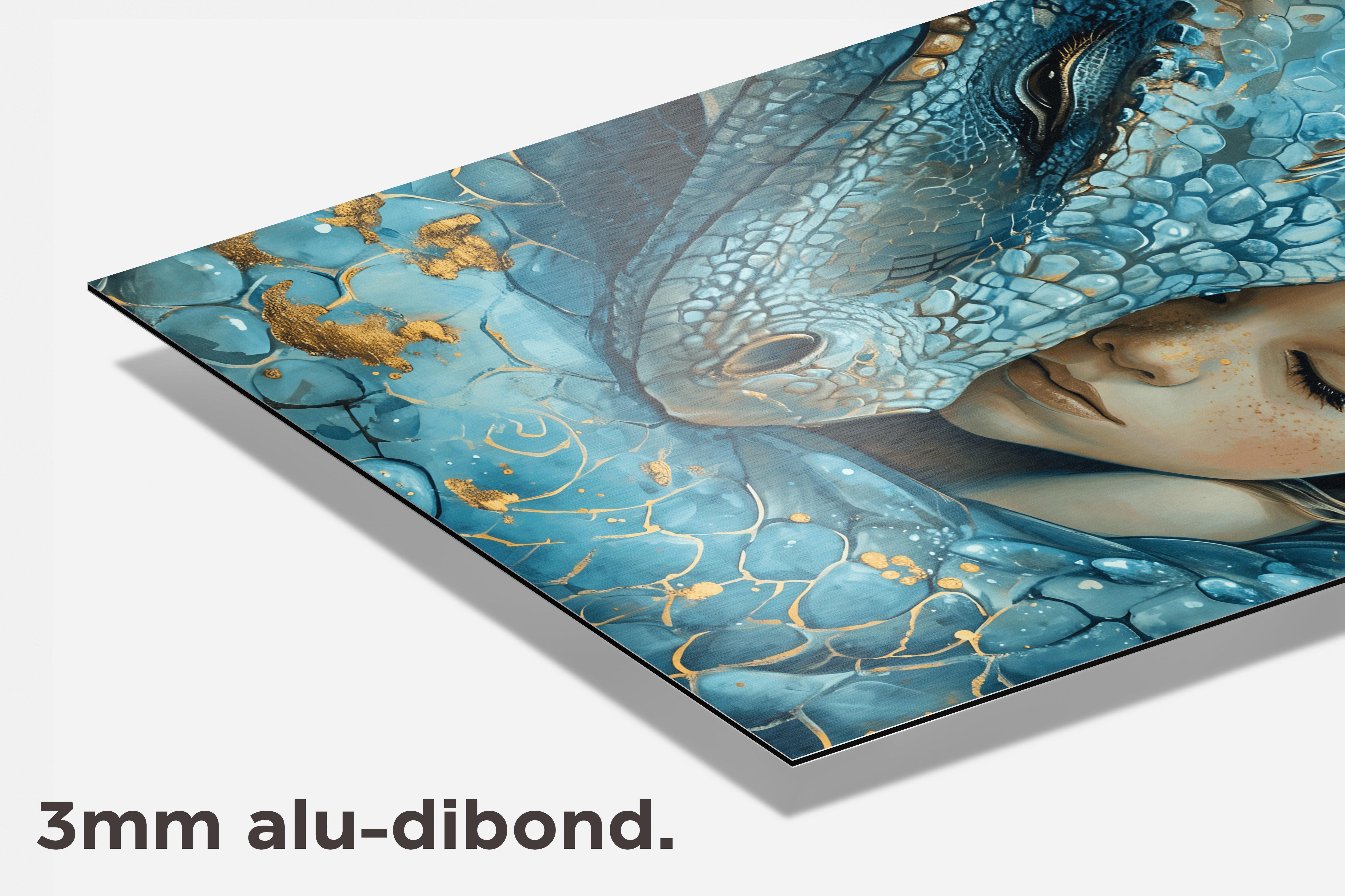 Draak en Kind dibond detail