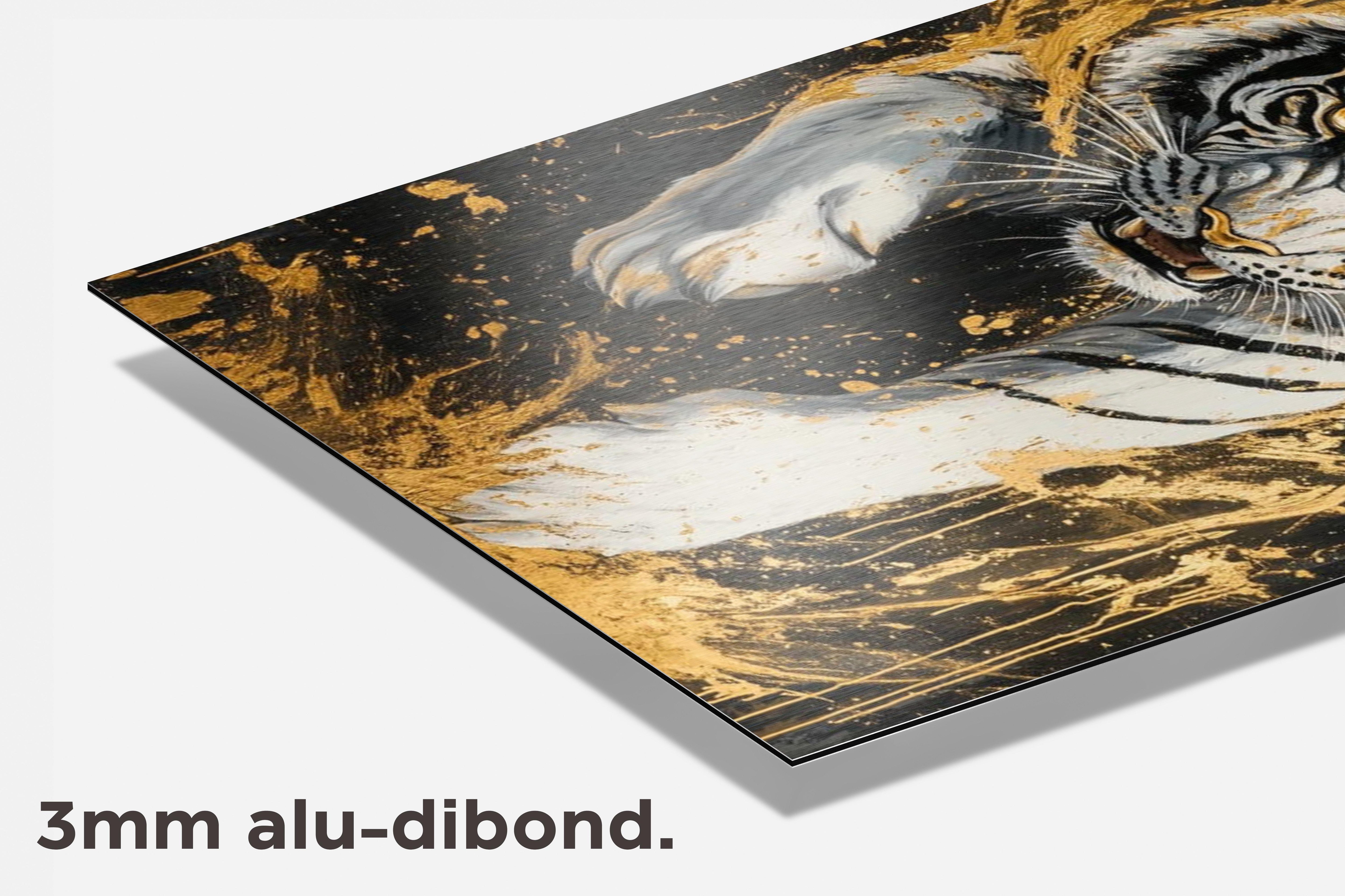 Witte Tijger dibond detail