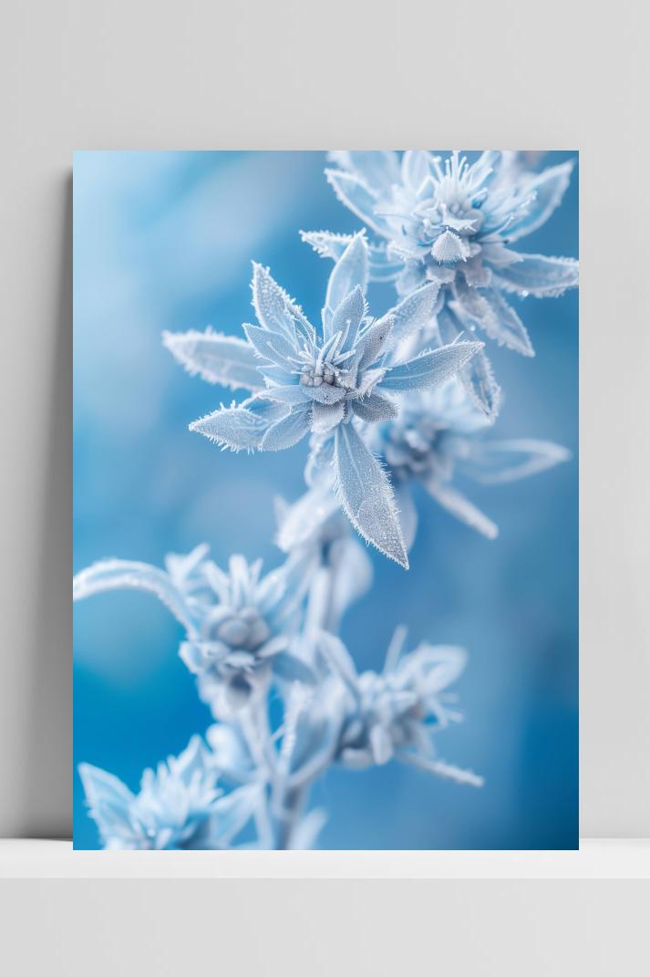 Edelweiss op 3mm aluminium dibond