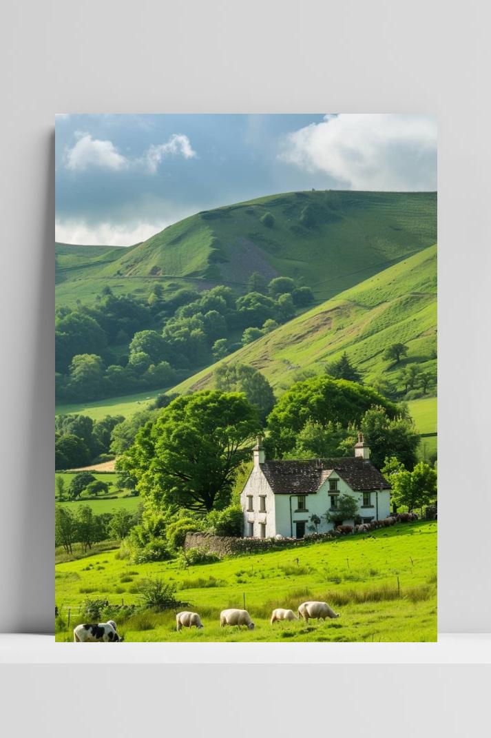 Platteland op 3mm aluminium dibond
