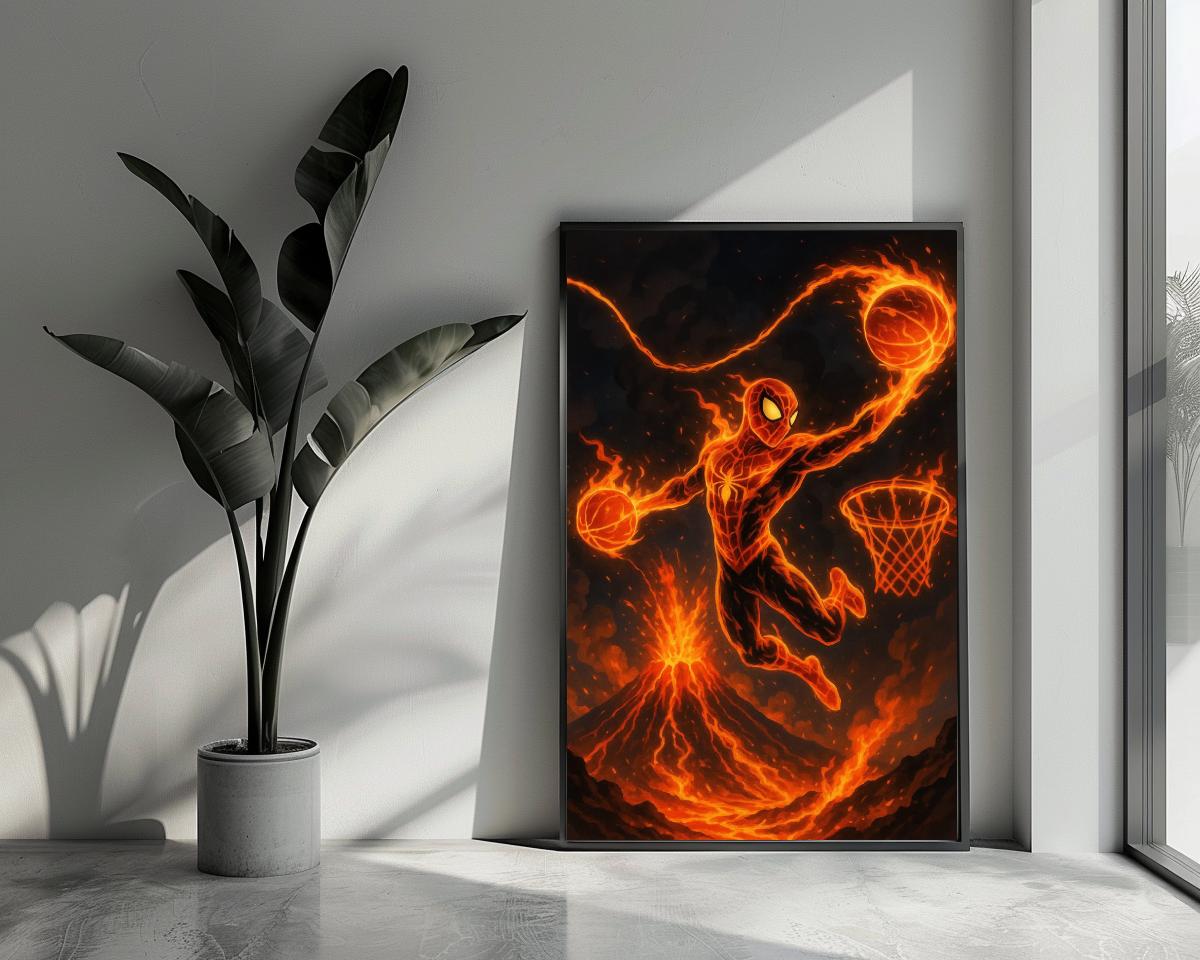 Spiderman Basketball poster van 25 Artstreet