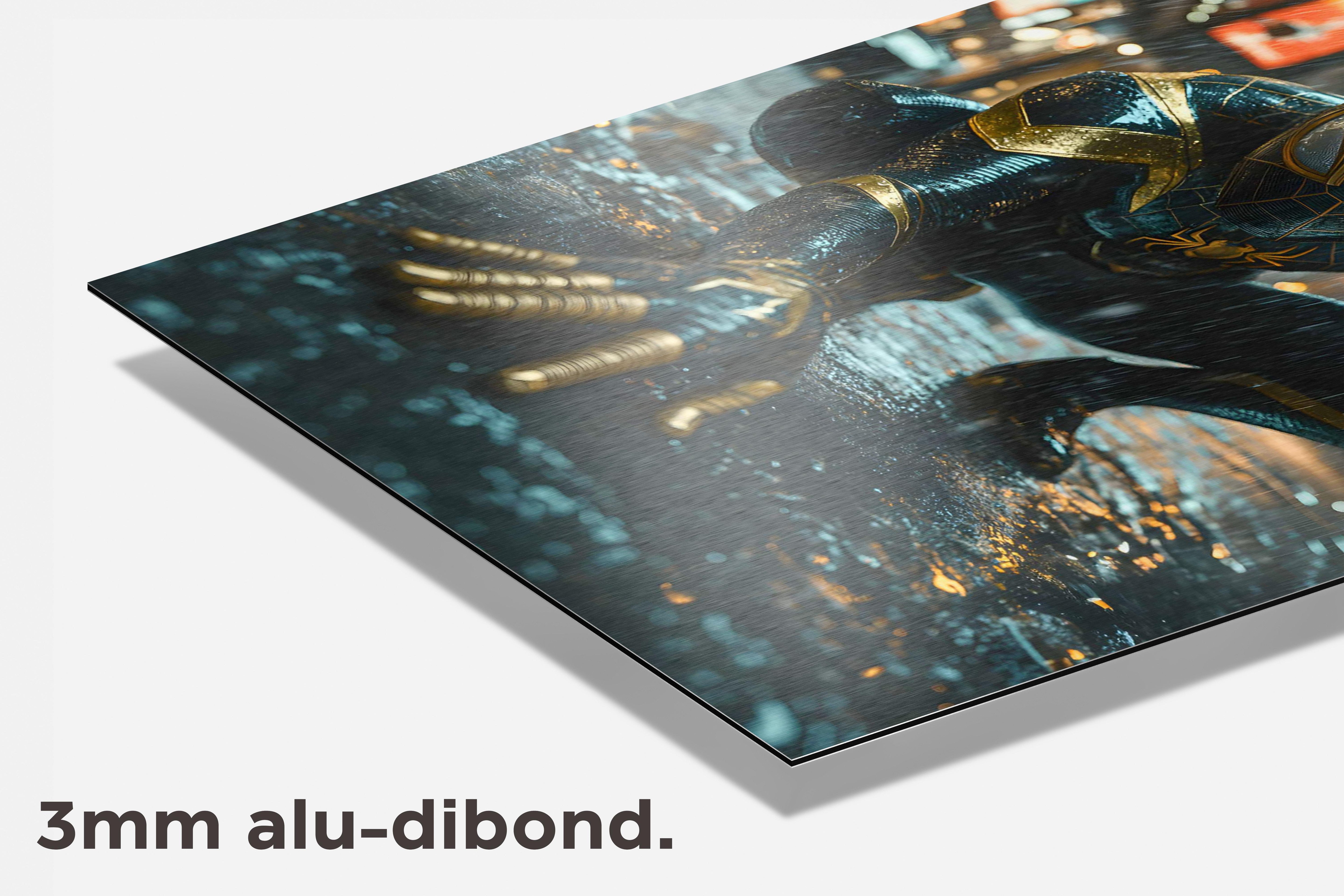 Spiderman dibond detail