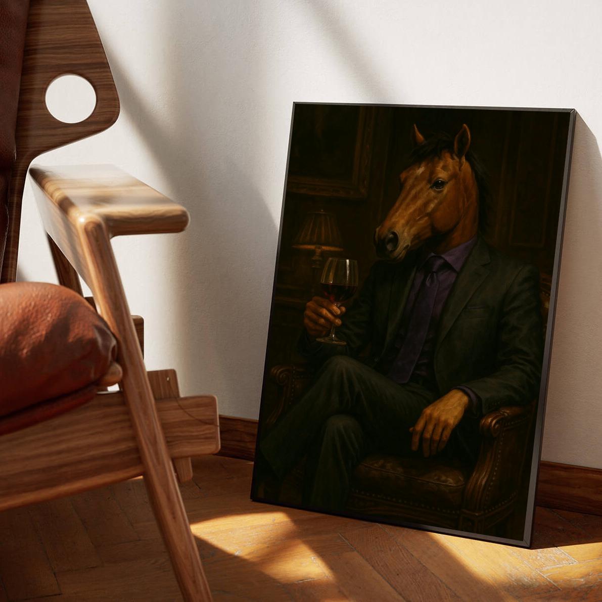Horse Suit Wine poster sfeerbeeld 1
