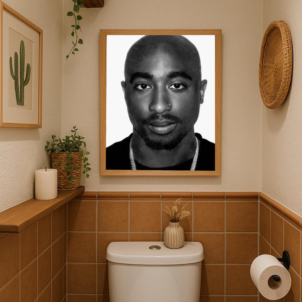 Tupac Portrait B&W poster sfeerbeeld 3