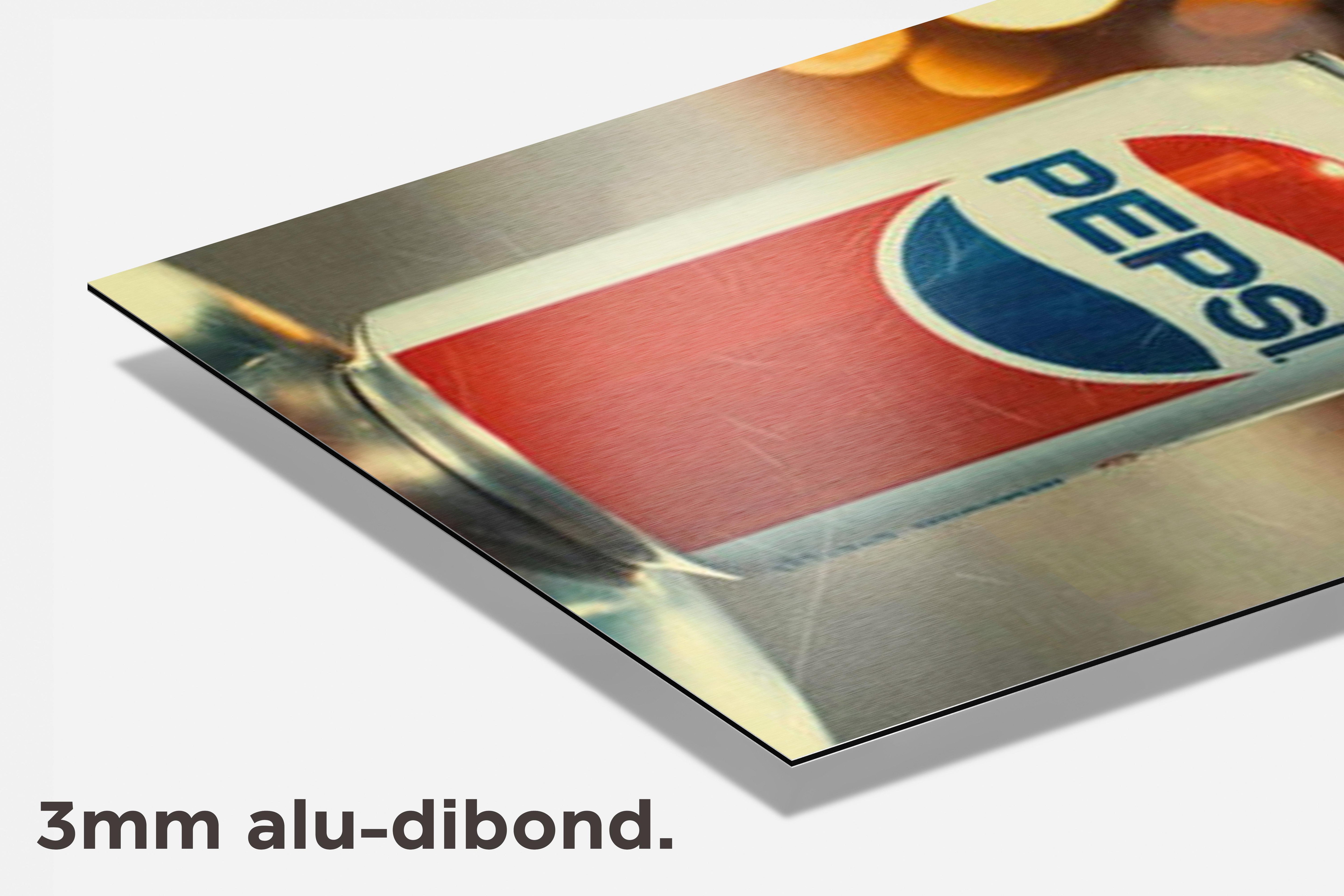 Pepsi Blikje dibond detail