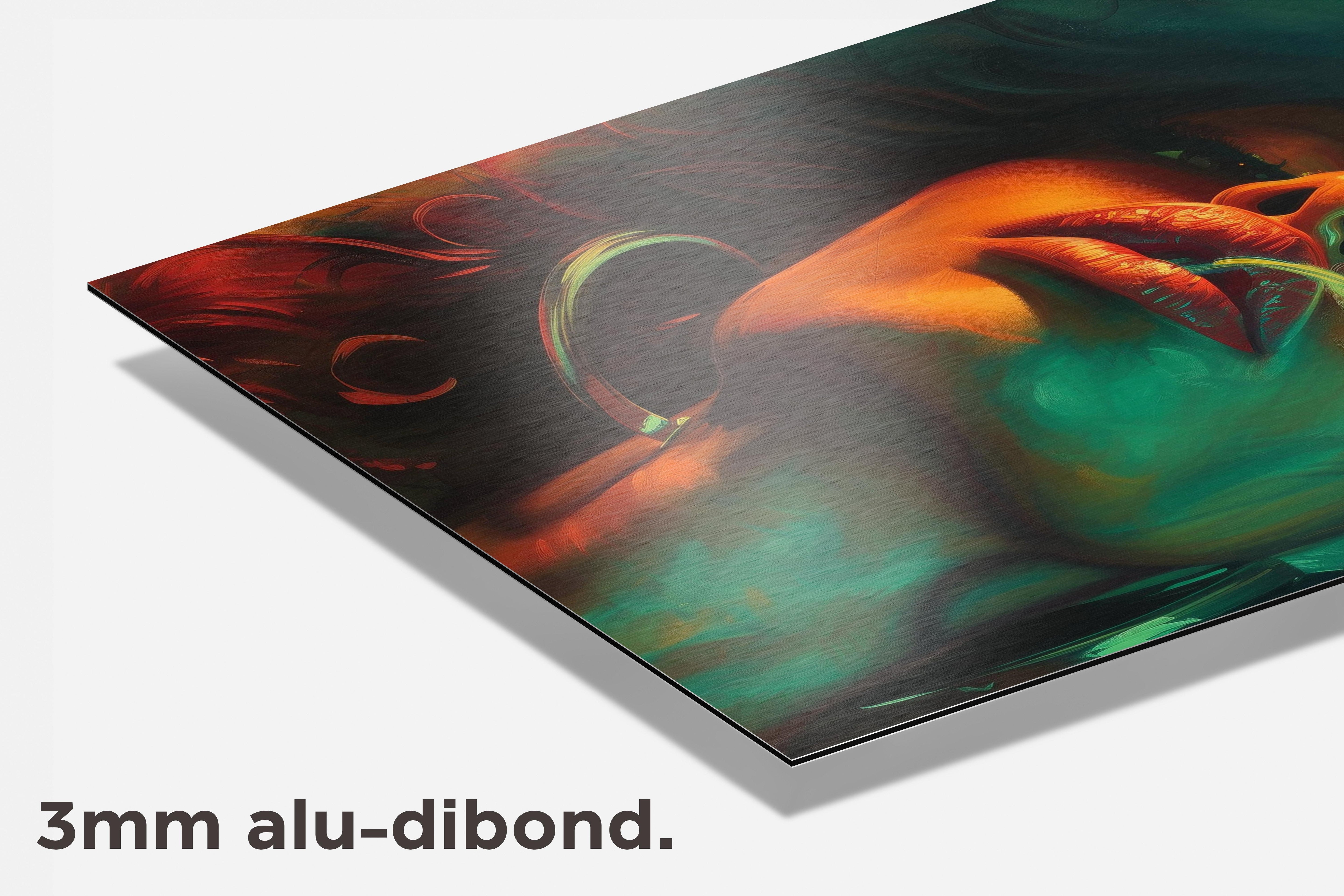 Vrouw Rook dibond detail