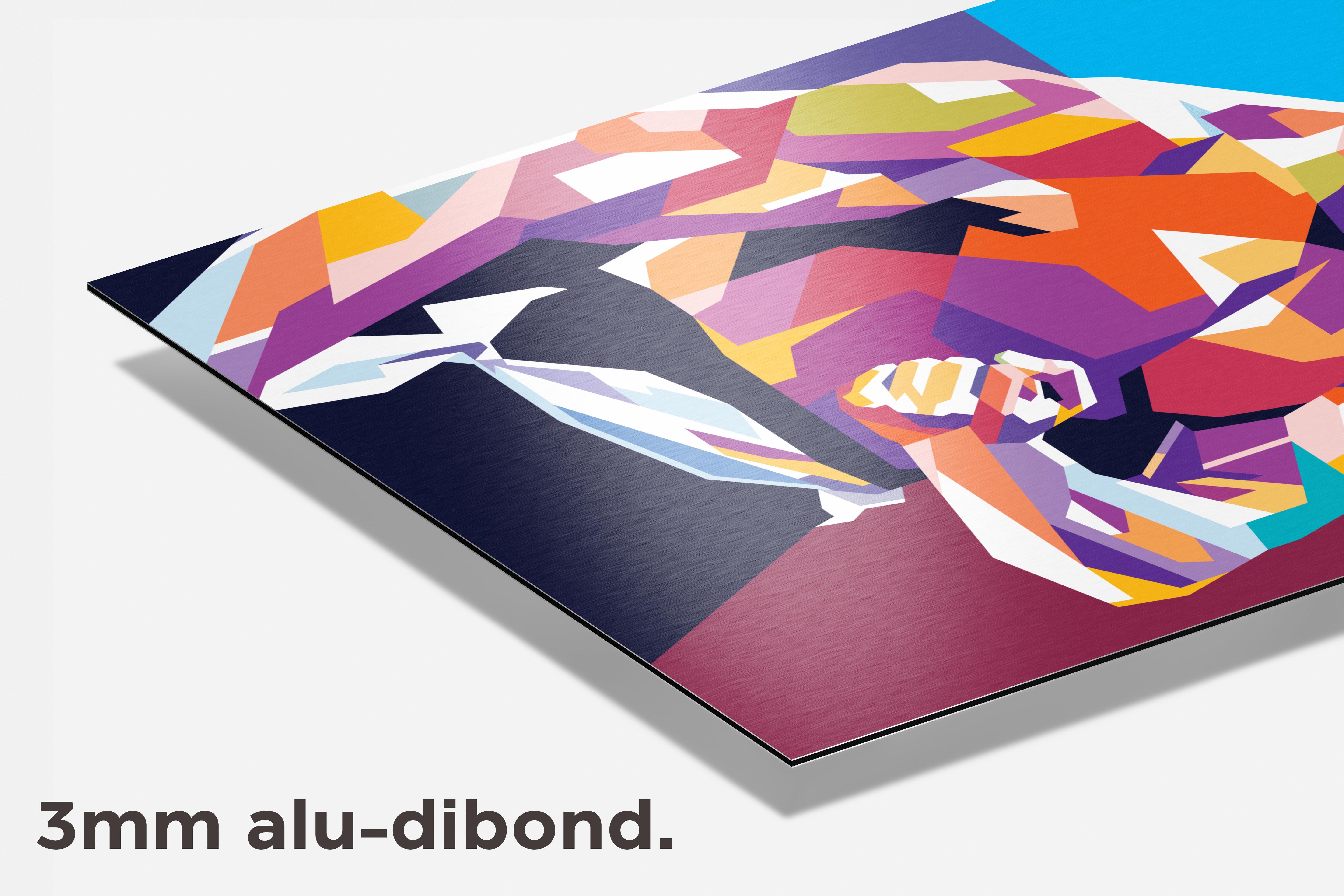 Jean Claude van Damme dibond detail