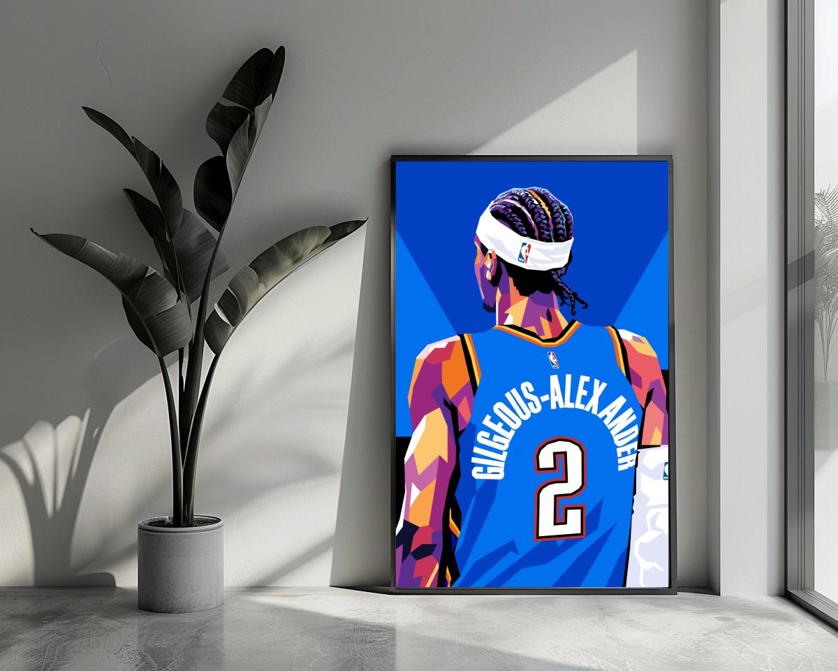 Shai Gilgeous-Alexander poster van 25 Artstreet