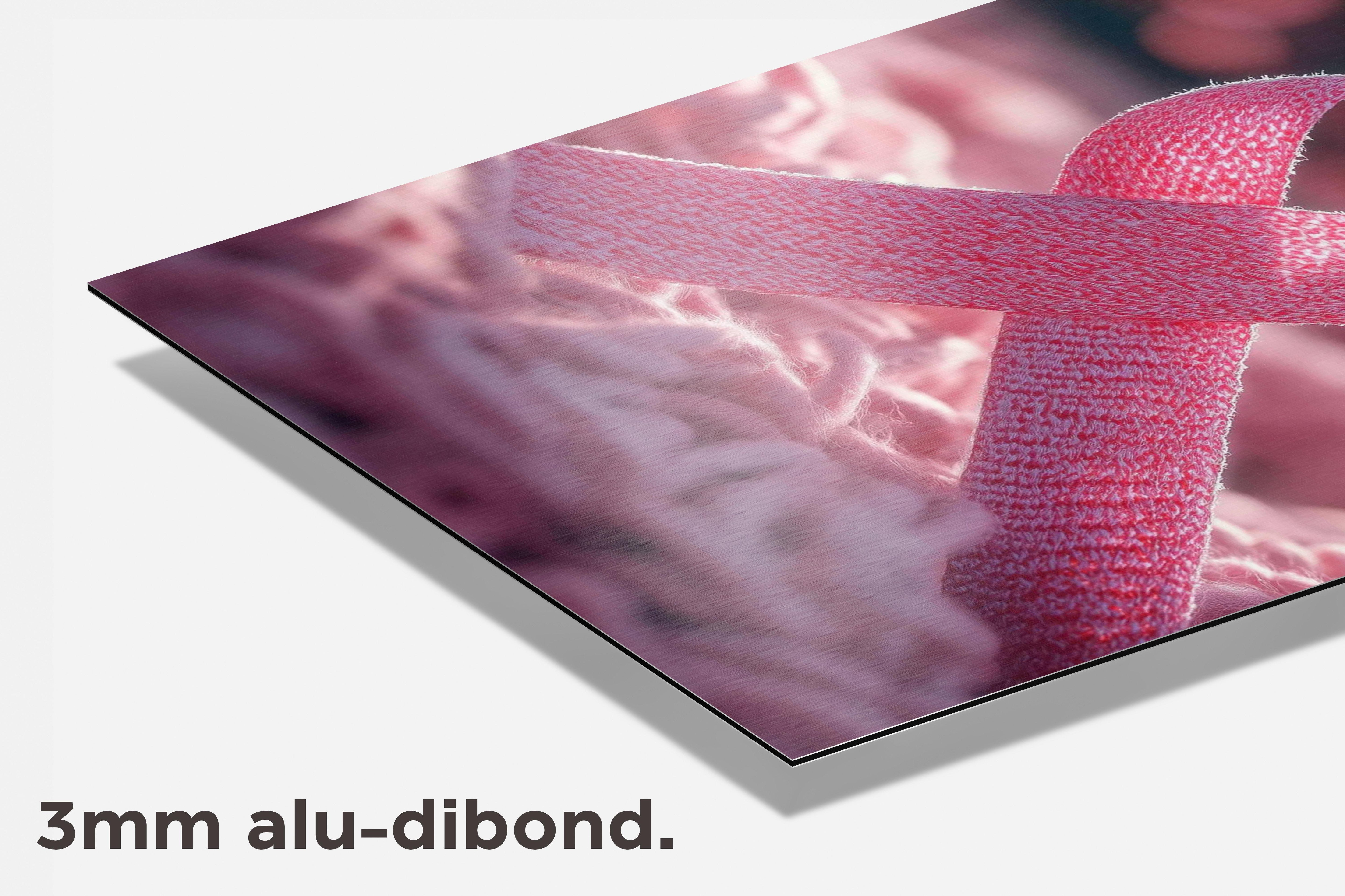 Roze Lint dibond detail