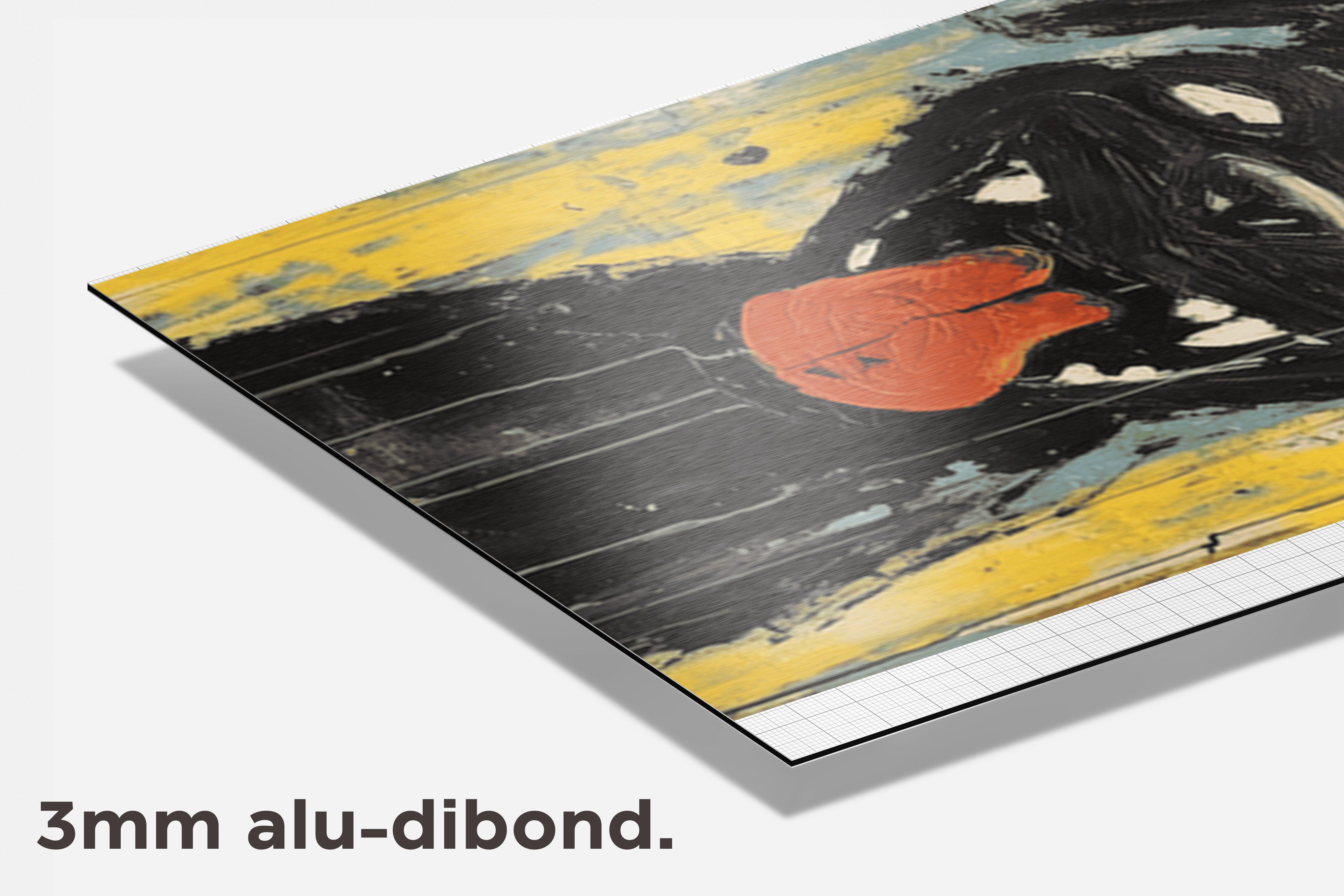 Hond Tong dibond detail