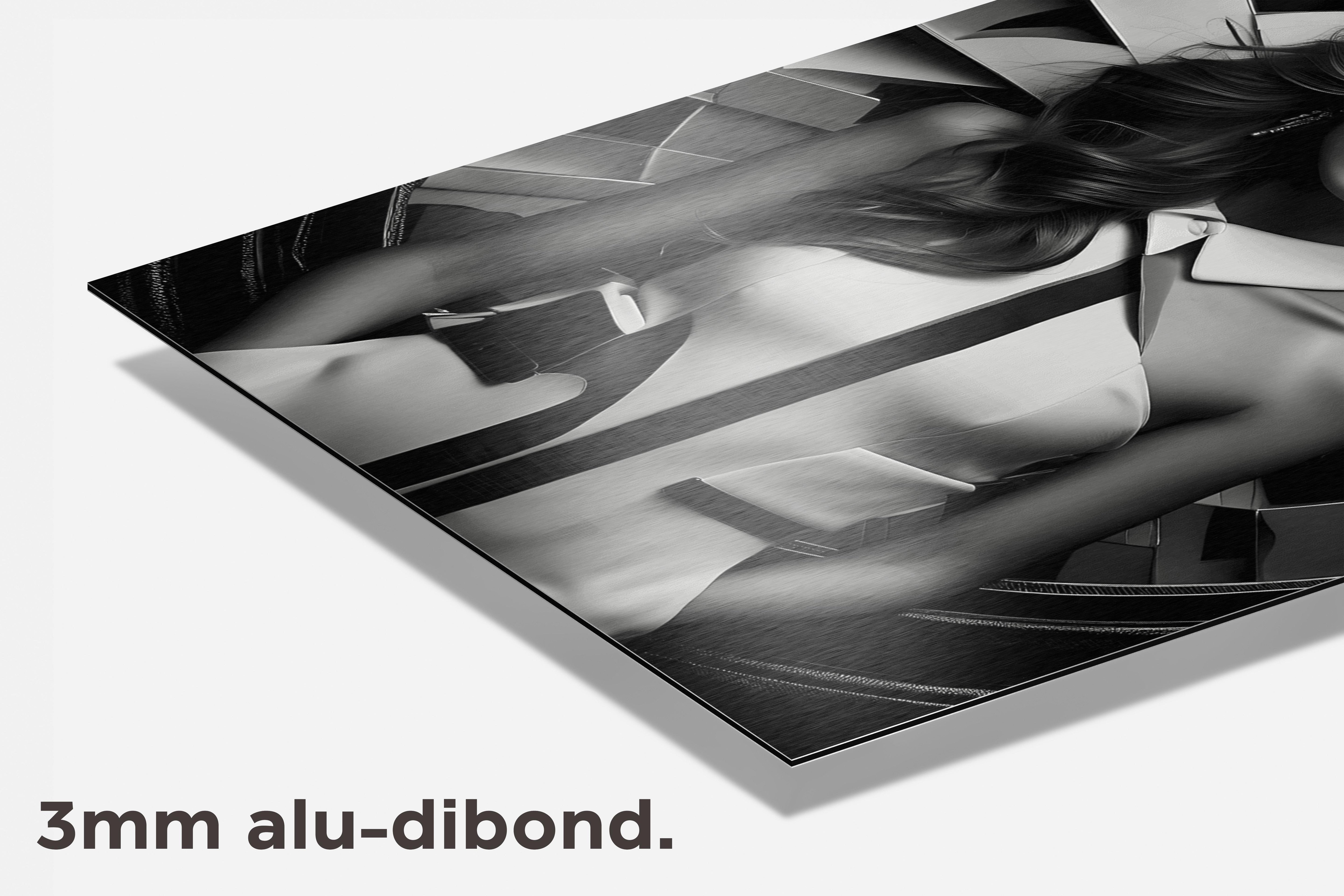 Vrouw Model Abstract dibond detail