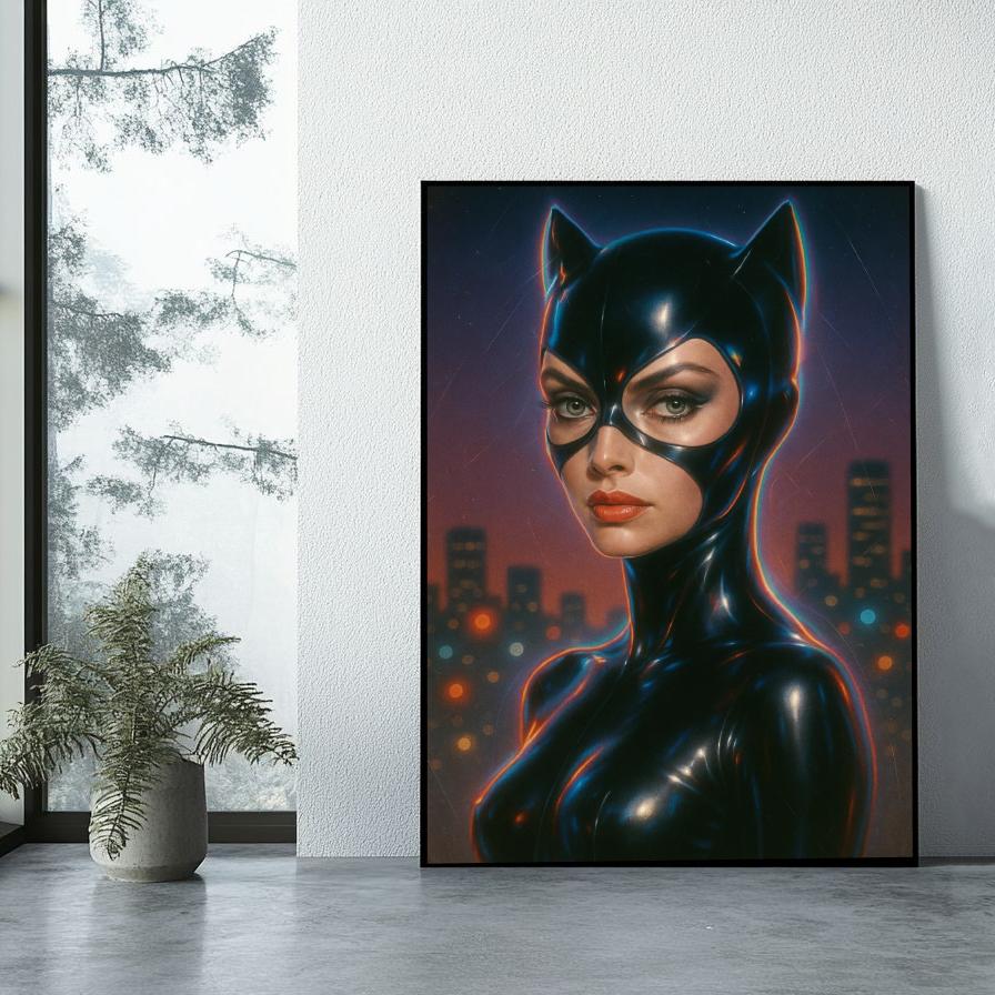 Catwoman Vintage poster sfeerbeeld 1