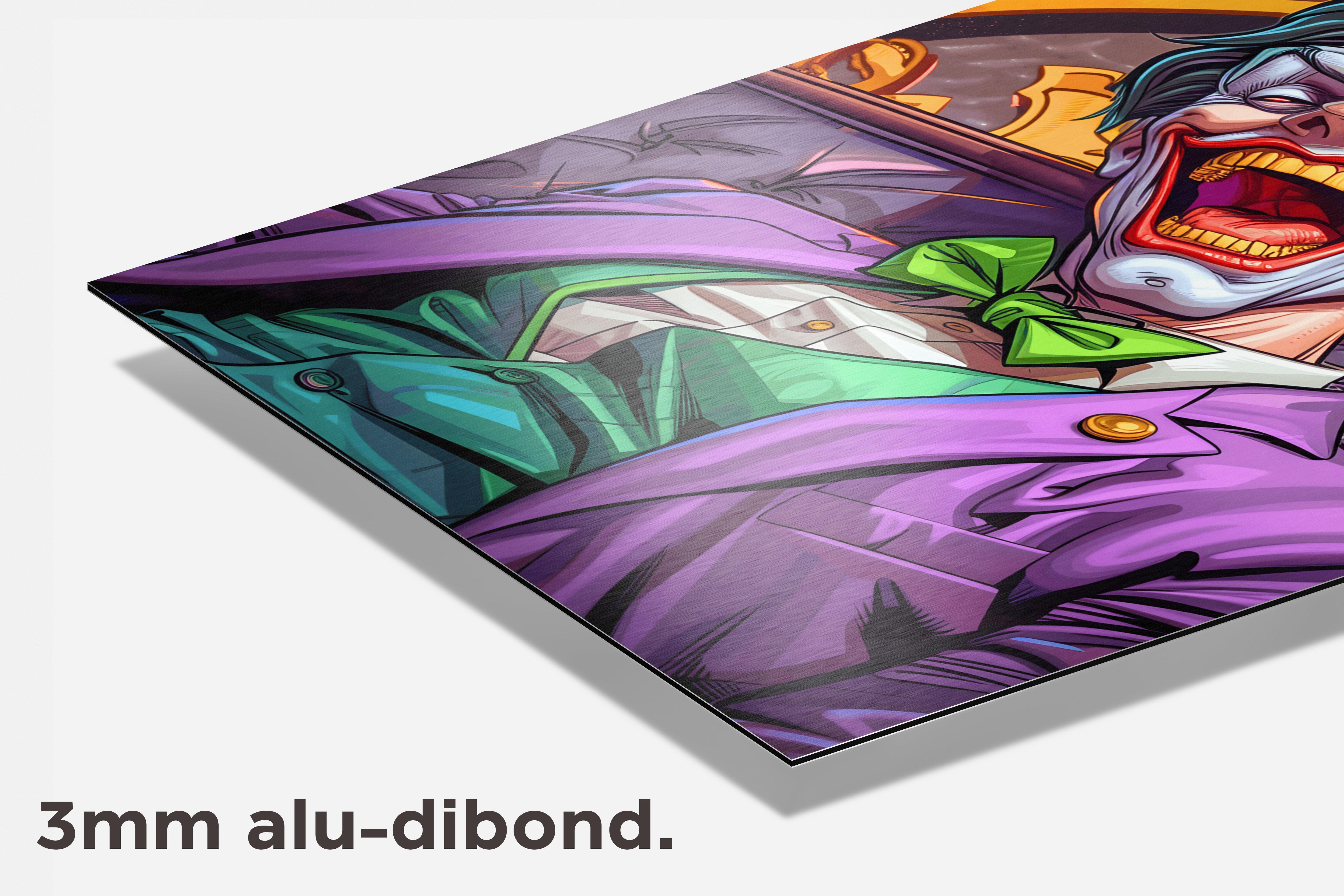 Joker Lach dibond detail