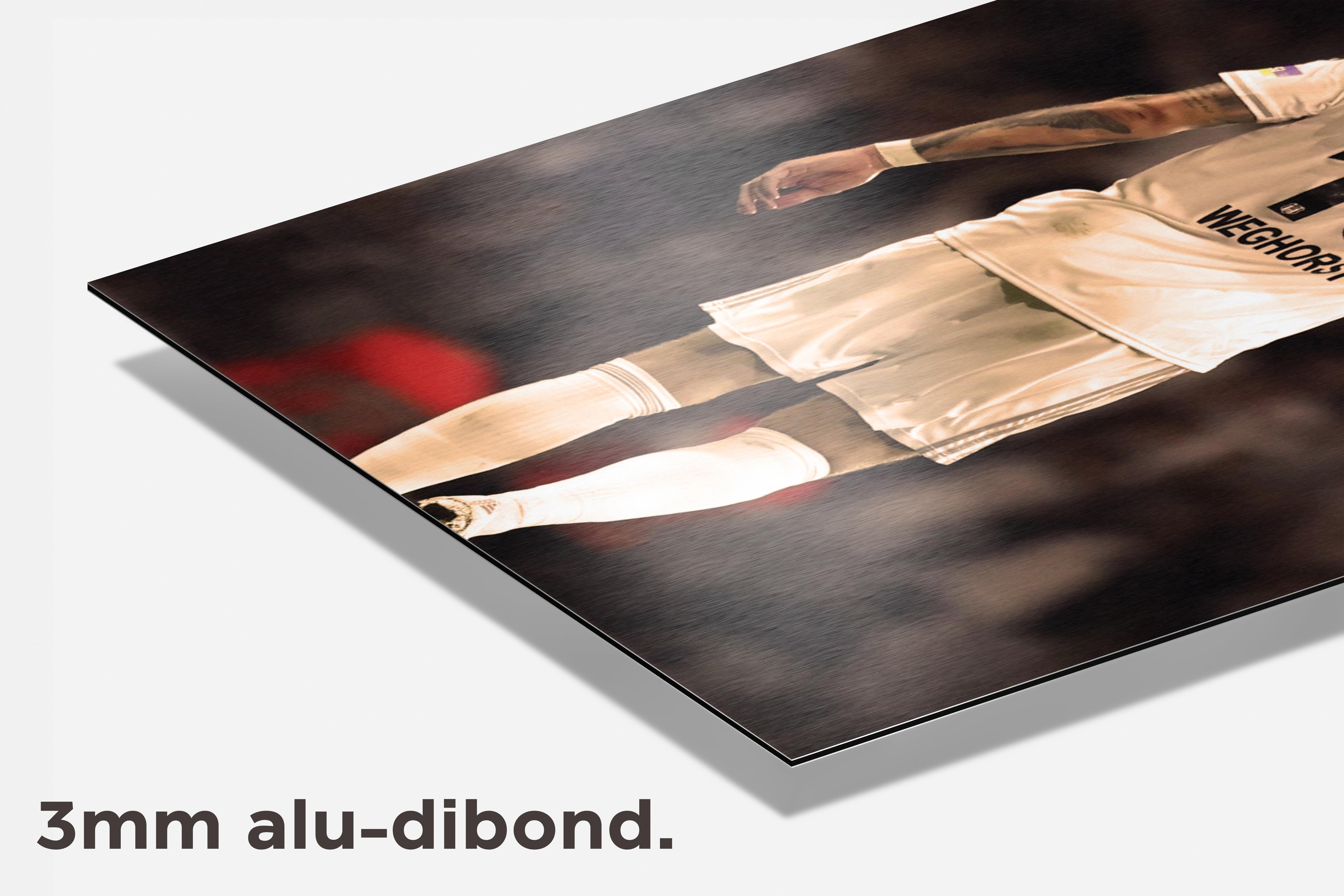 Wout Weghorst dibond detail