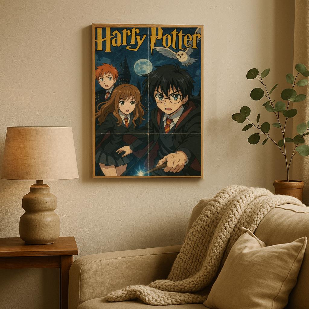 Cartoon Harry Potter poster sfeerbeeld 2