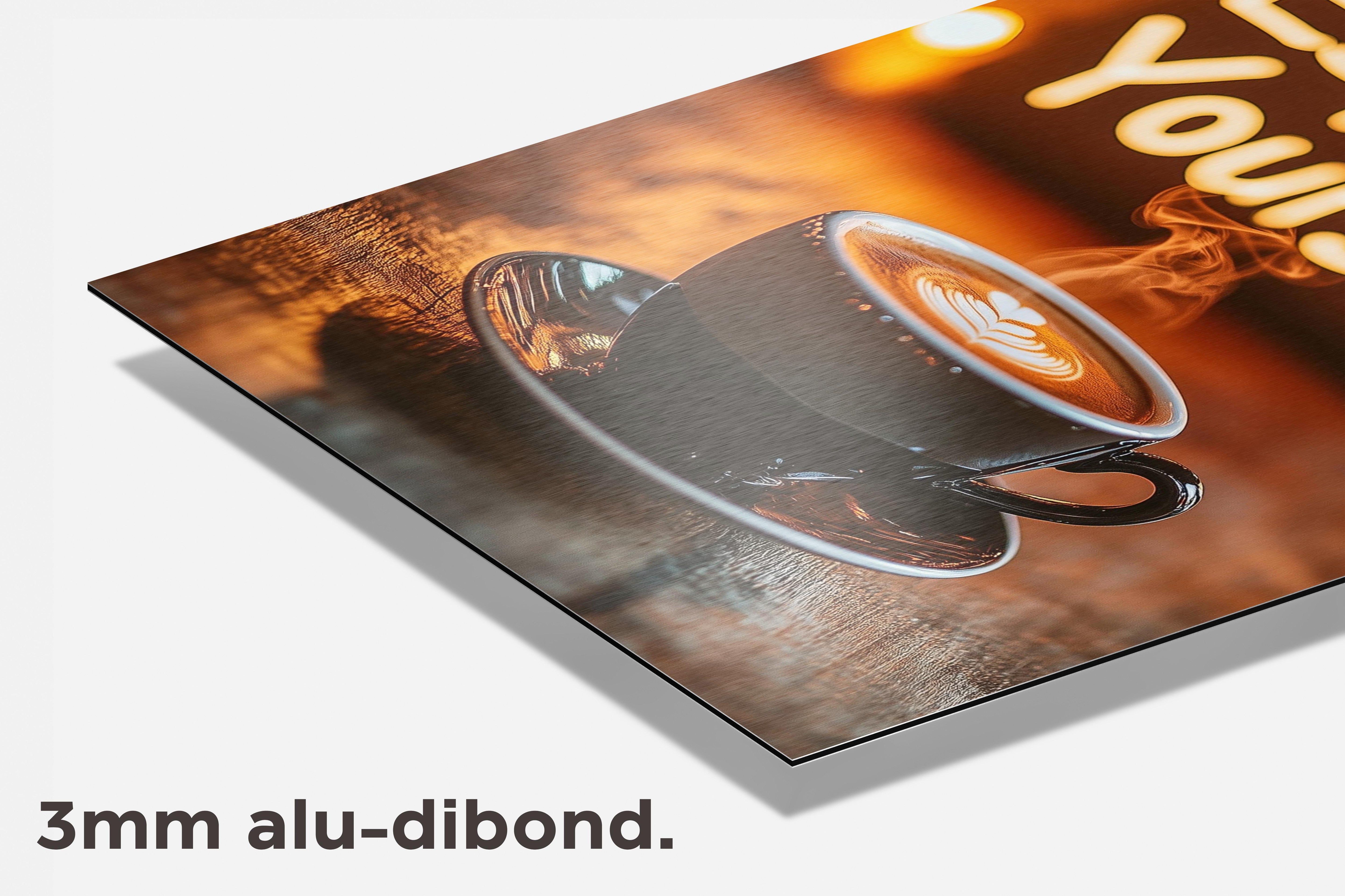 Espresso Yourself dibond detail