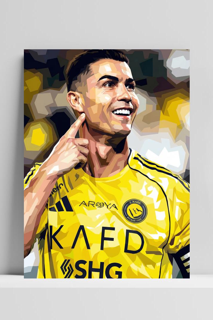 Cristiano Ronaldo Yellow in interieur