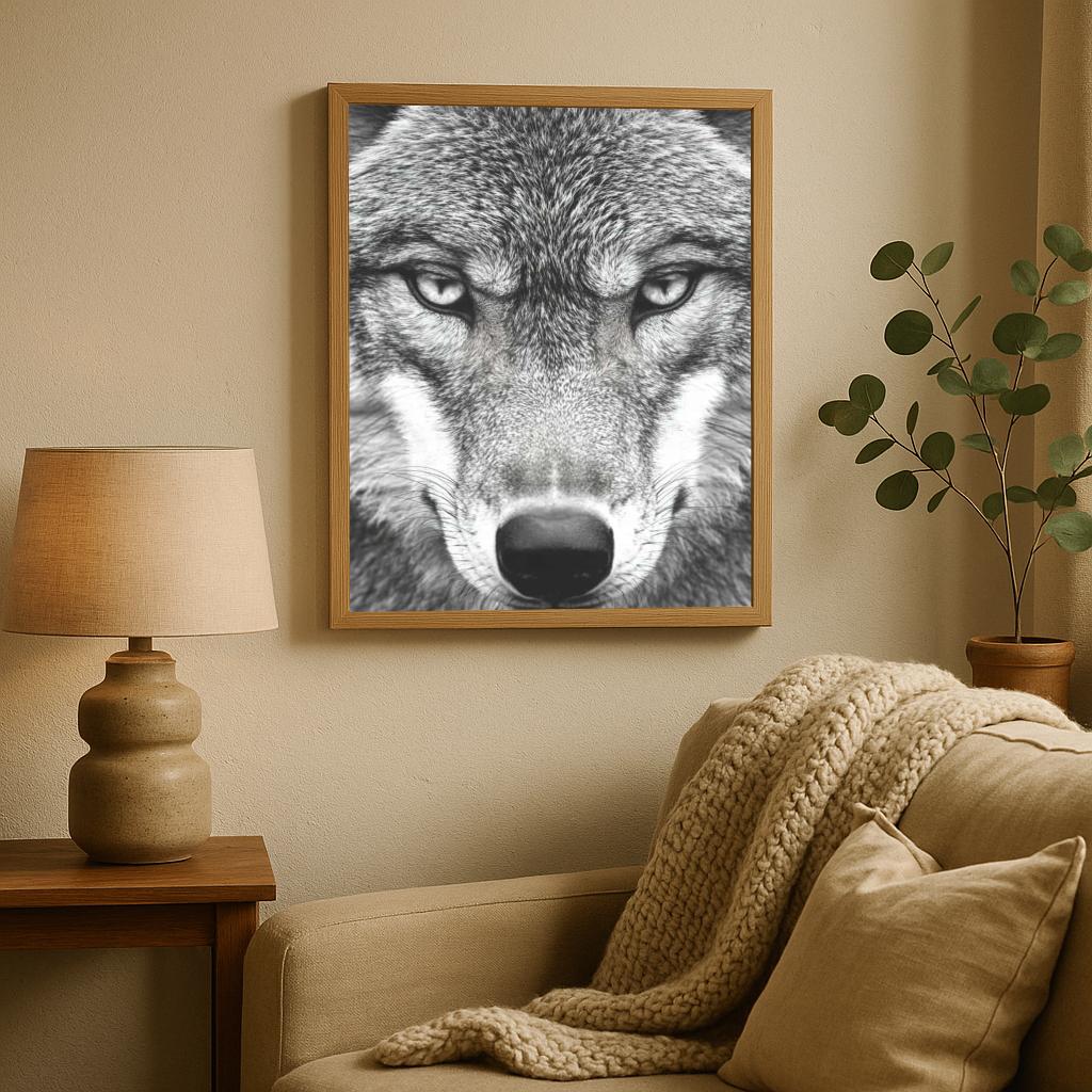 Wolf B&W poster sfeerbeeld 1