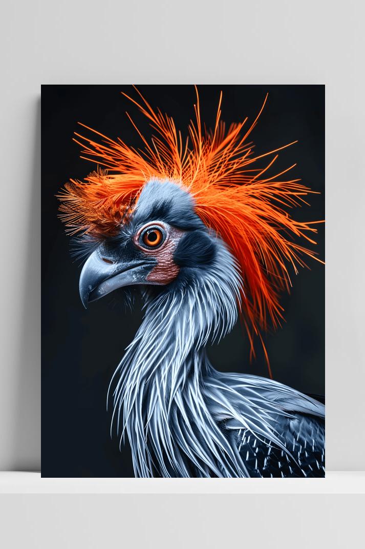 Vogel op 3mm aluminium dibond