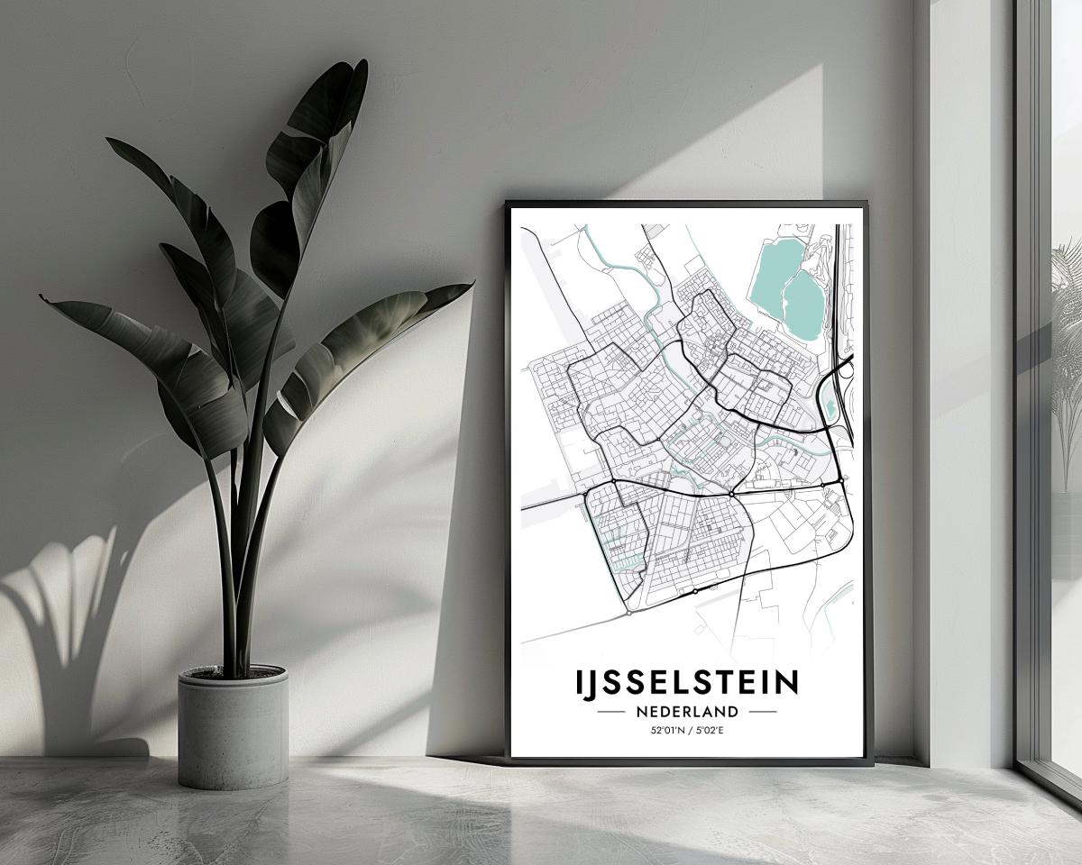 Ijsselstein Blauw poster van 25 Artstreet