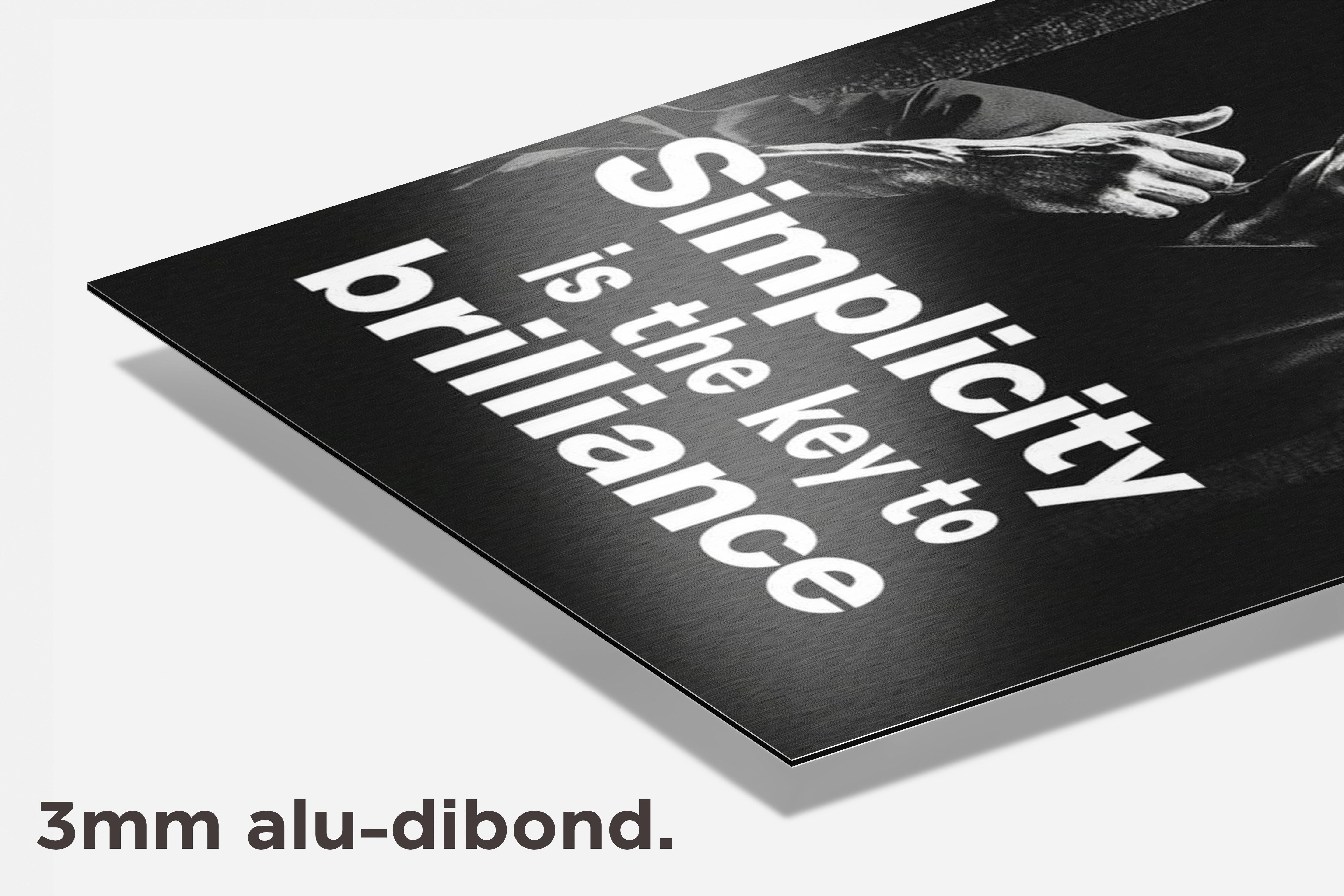 Simplicity dibond detail