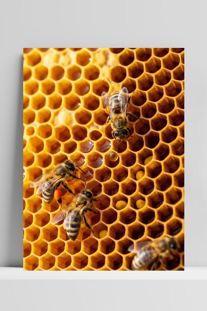 Bee Beehive Honey poster van 25 Artstreet