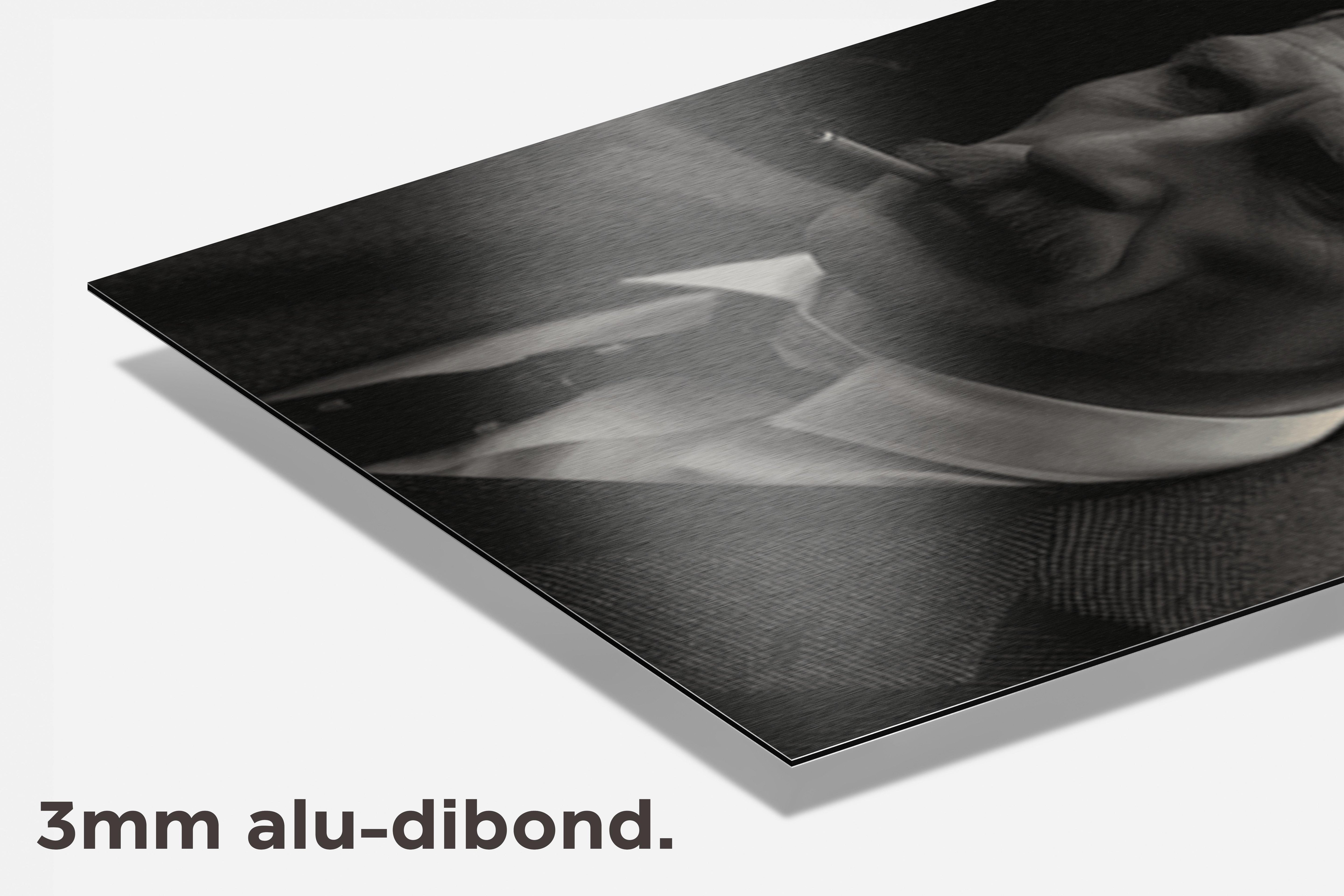 Arthur Shelby Sigaar dibond detail