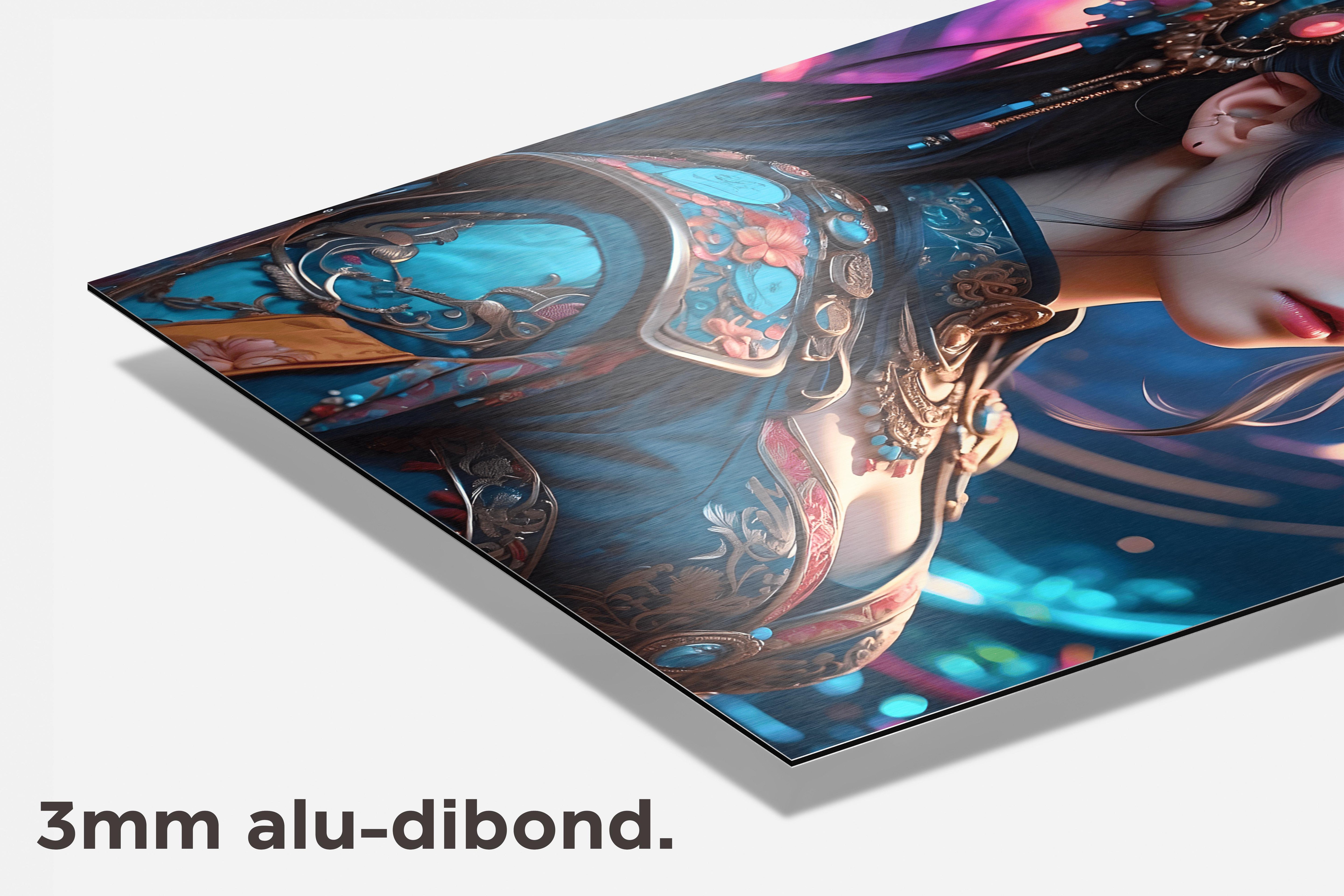 Anime Prinses dibond detail