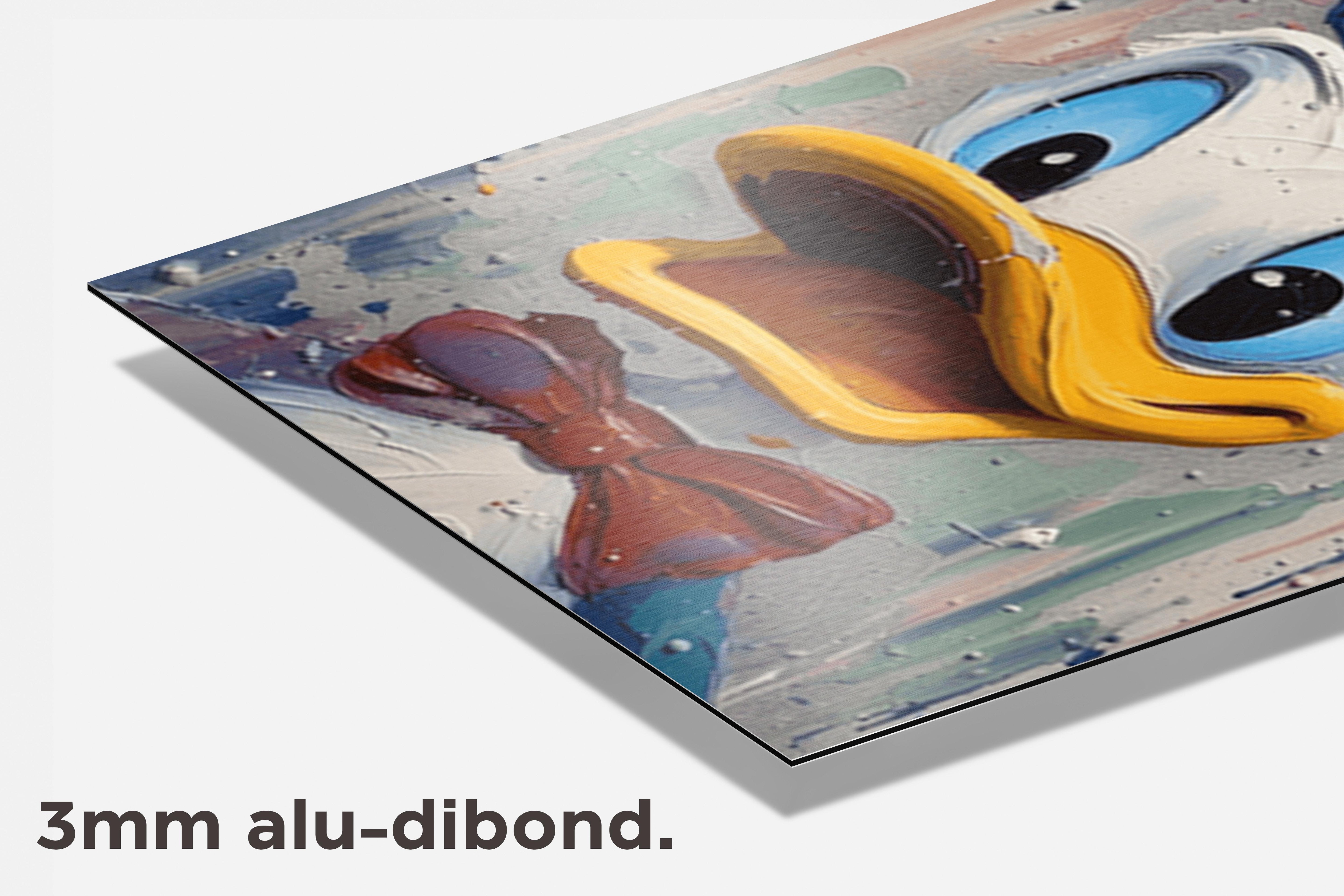 Donald Duck Abstract dibond detail