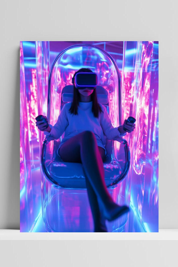 Meisje VR op 3mm aluminium dibond
