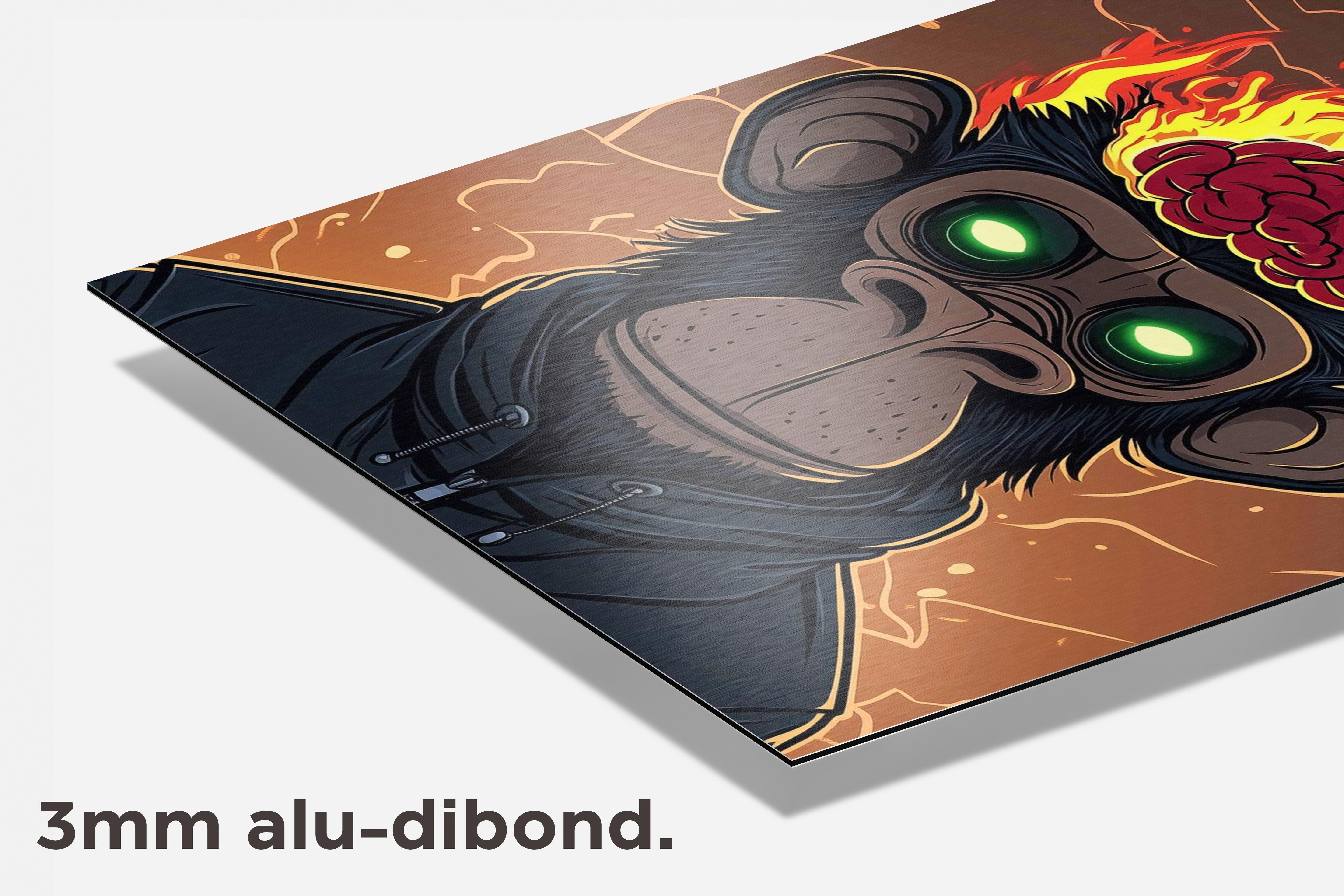 Aap Brein dibond detail
