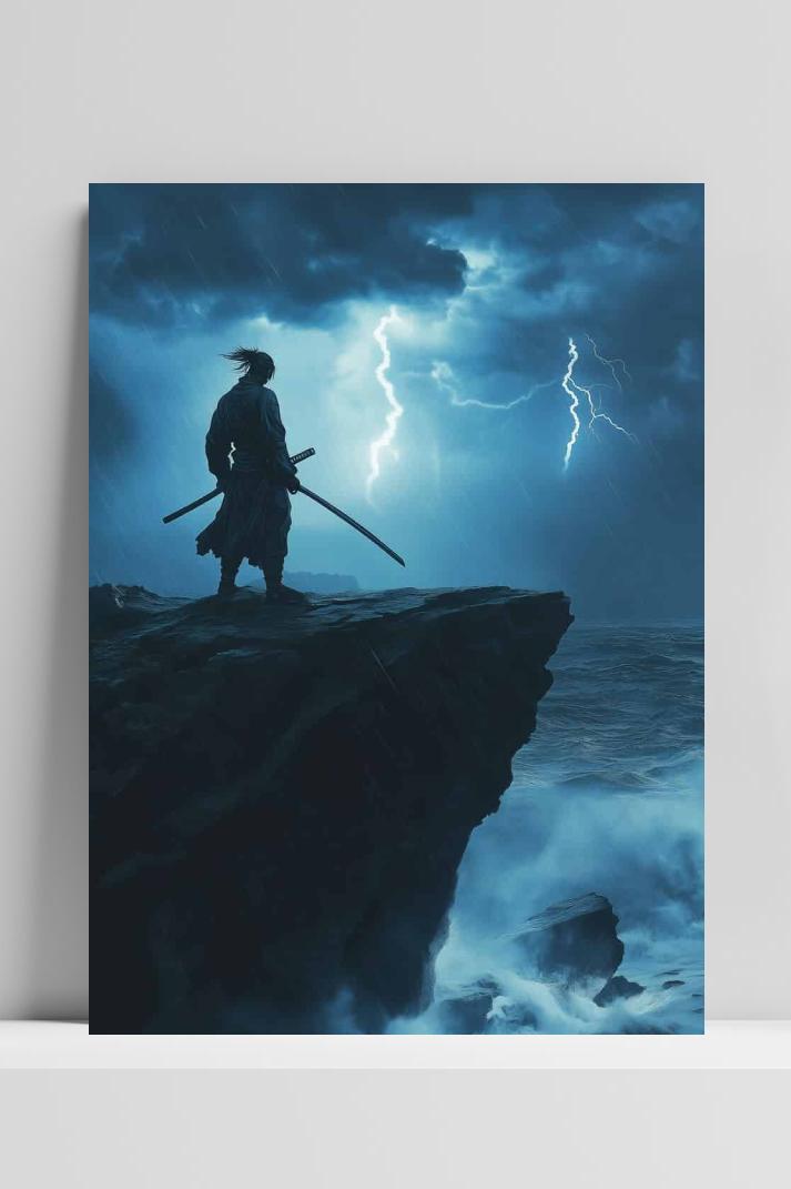 Samurai Klif op 3mm aluminium dibond