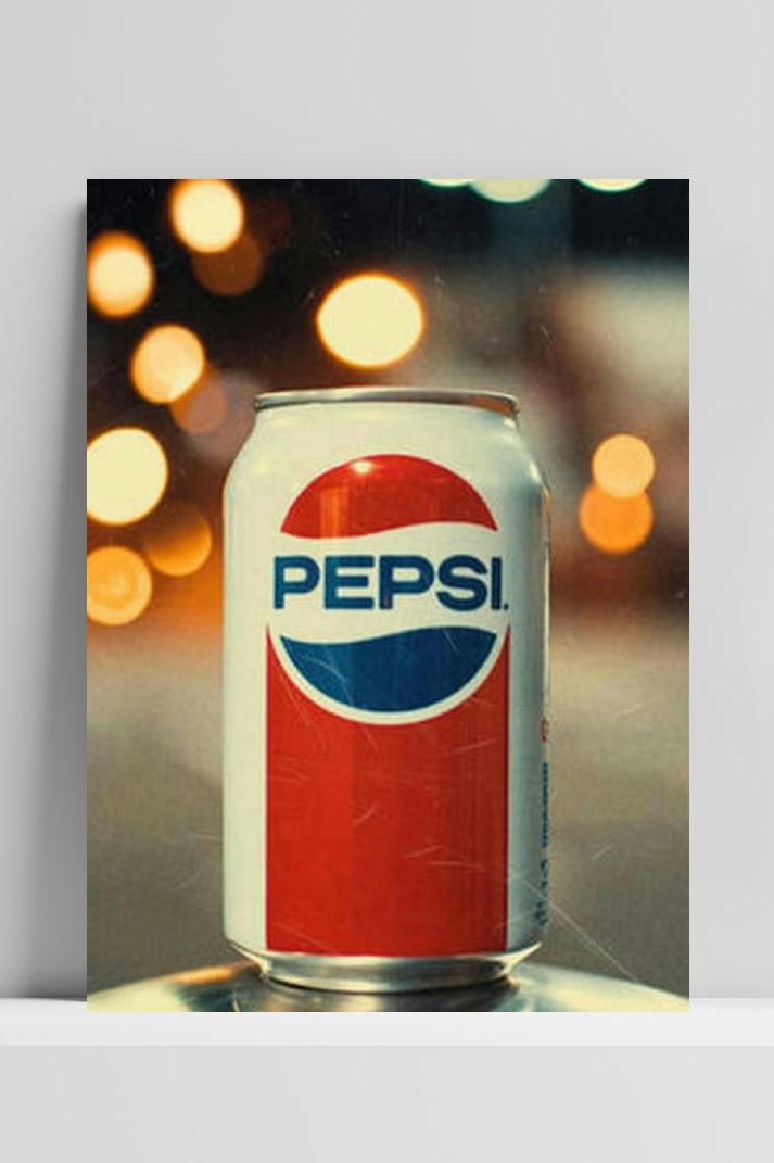 Pepsi Blikje op 3mm aluminium dibond