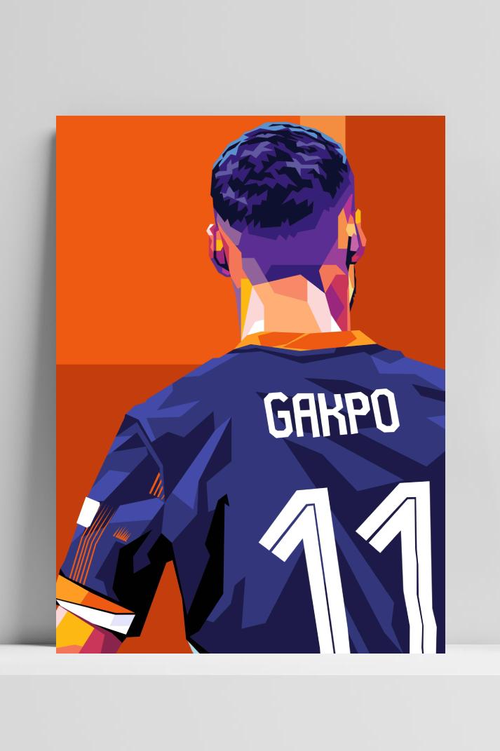 Cody Gakpo op 3mm aluminium dibond