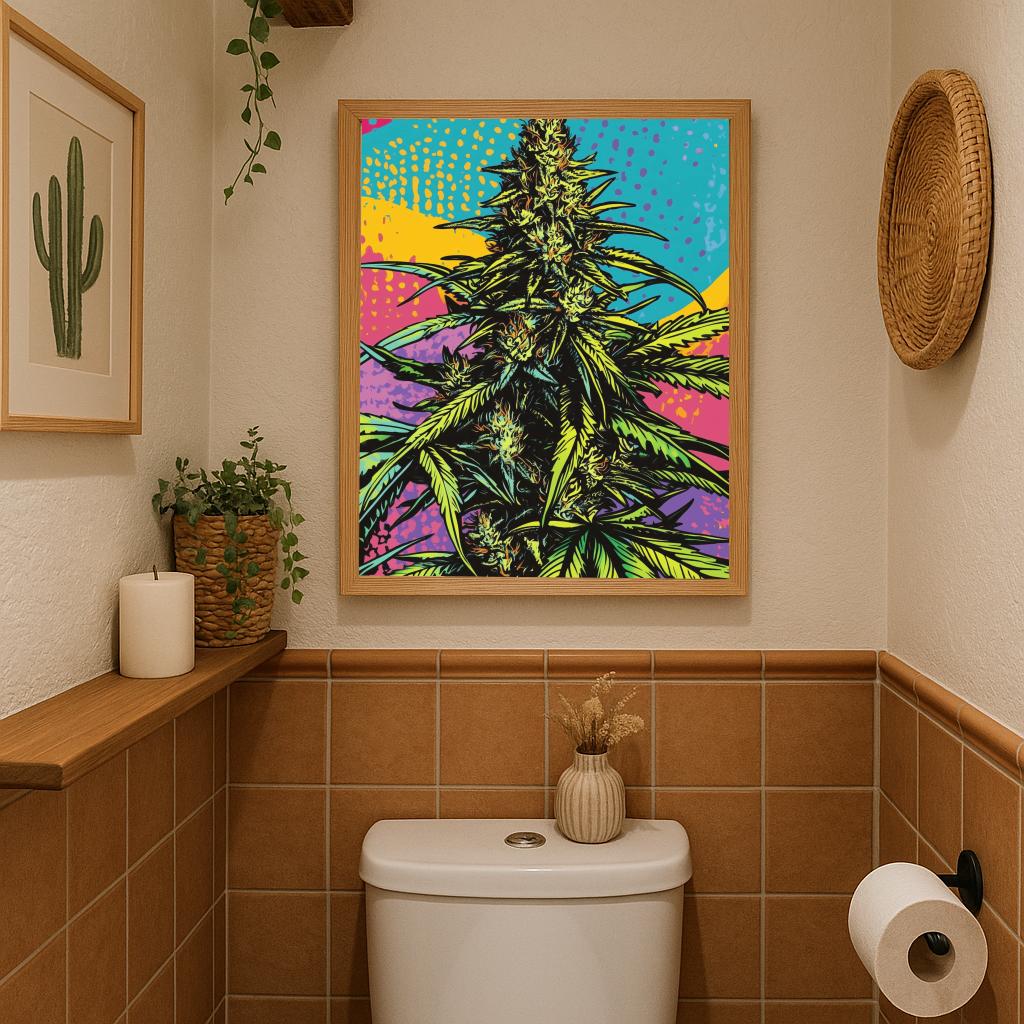 Cannabis Pop Art poster sfeerbeeld 2