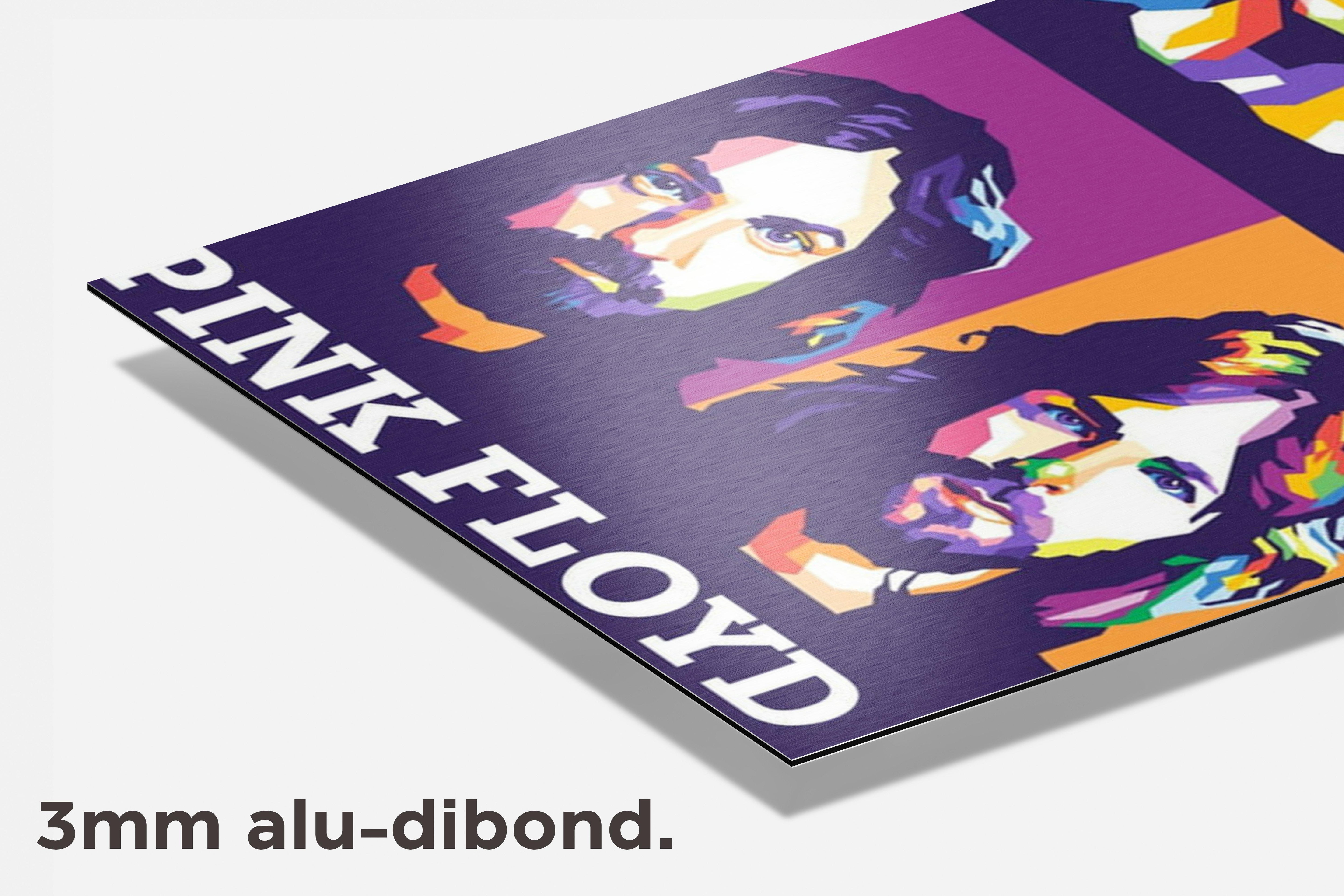 Pink Floyd Band dibond detail