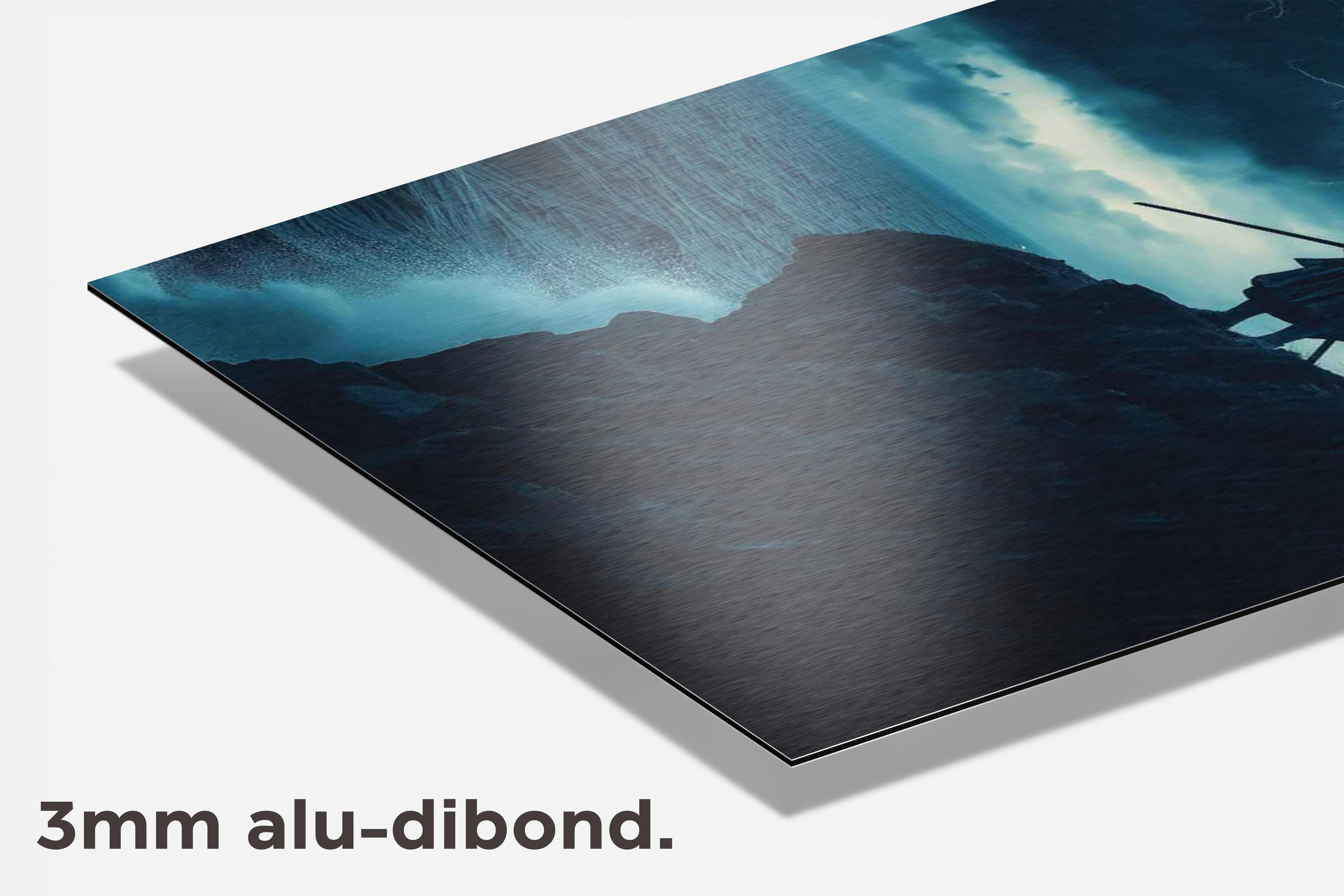 Samurai Klif Bliksem dibond detail