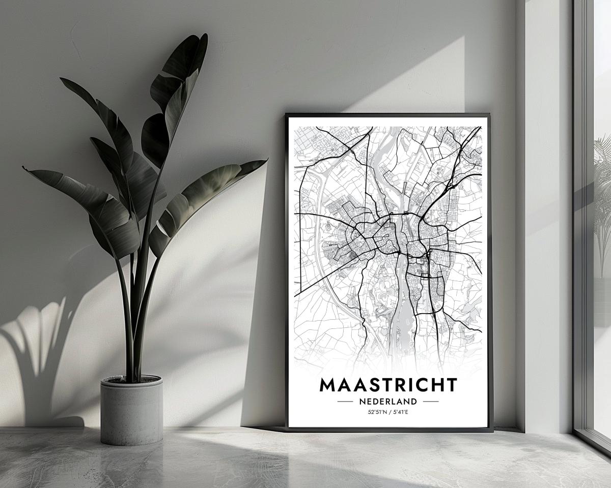 Maastricht Wit poster van 25 Artstreet