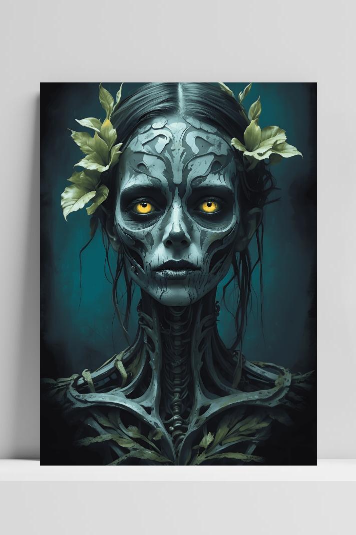 Dia de los Muertos op 3mm aluminium dibond